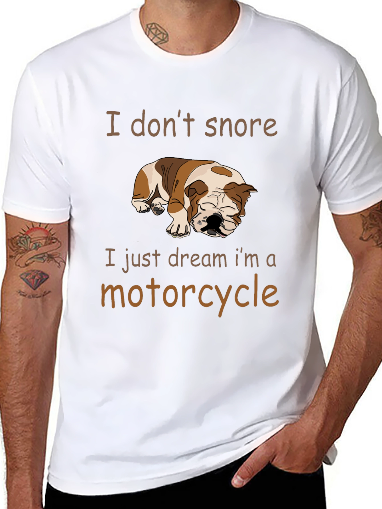 Funny Dog Motorcycle Dream T-Shirt