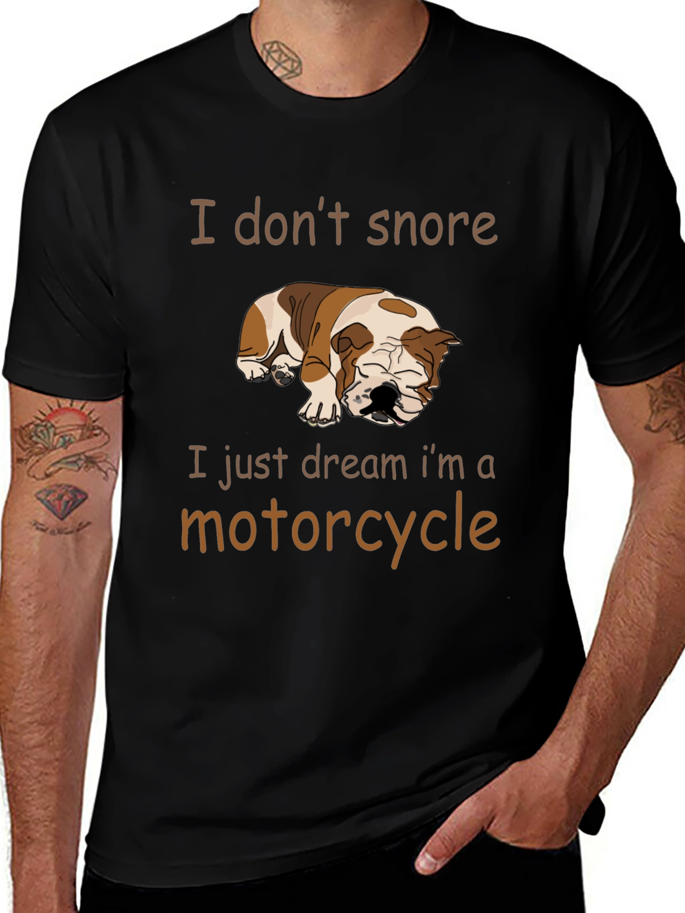 Funny Dog Motorcycle Dream T-Shirt