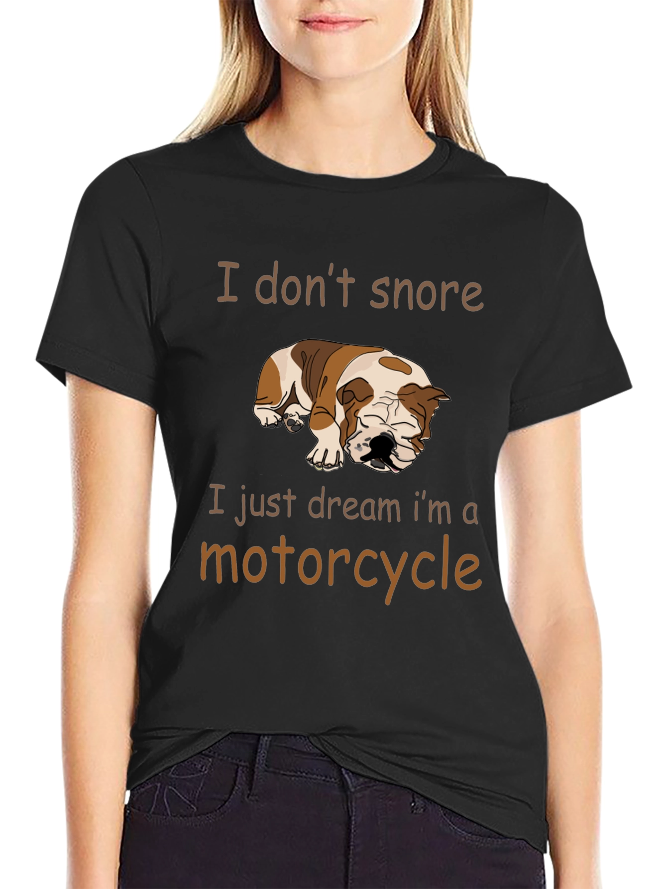 Funny Dog Motorcycle Dream T-Shirt