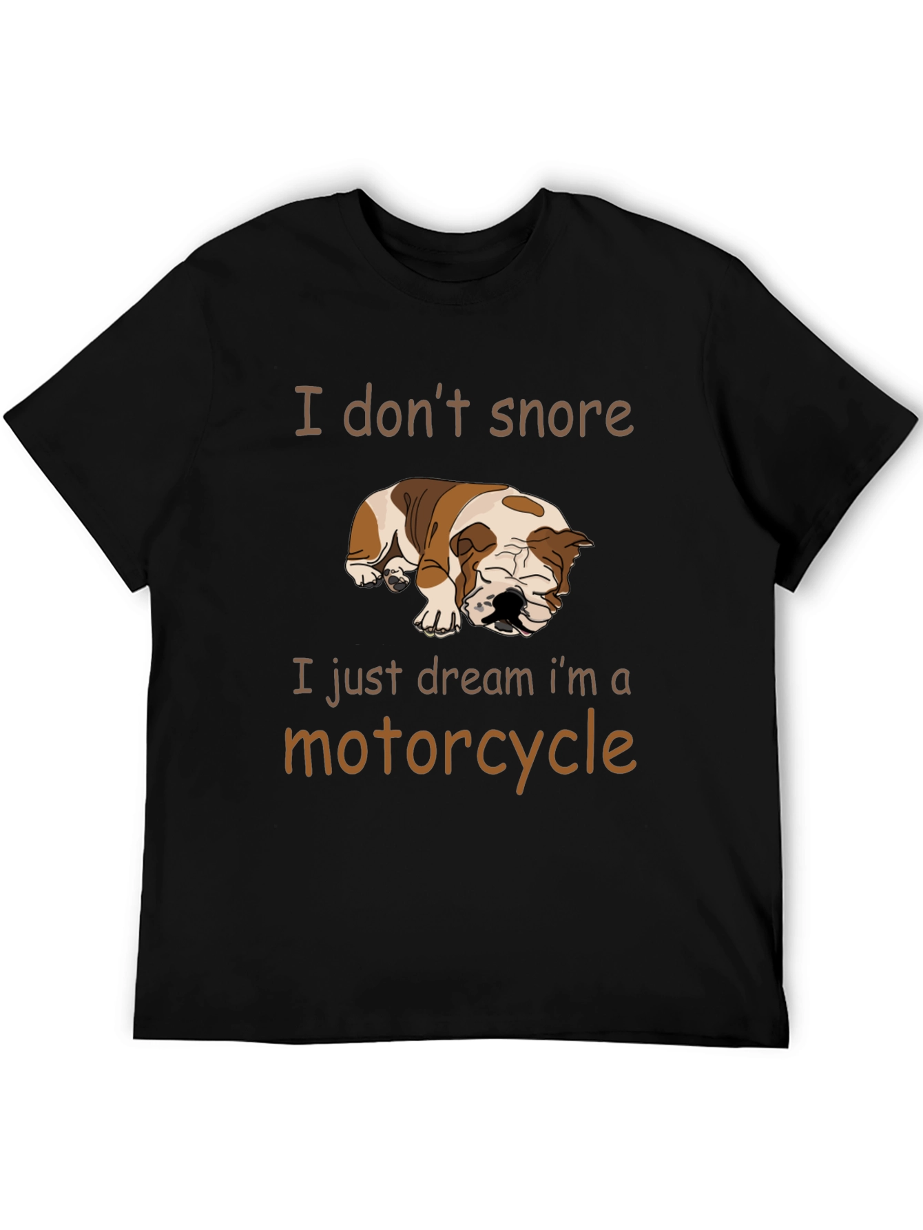 Funny Dog Motorcycle Dream T-Shirt