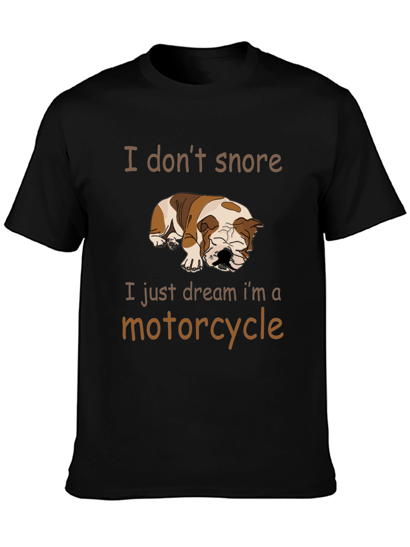 Funny Dog Motorcycle Dream T-Shirt