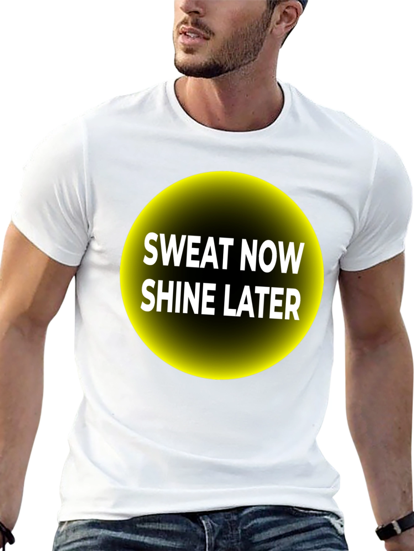 Sweat Now Shine Later Graphic Tee - Black T-Shirt