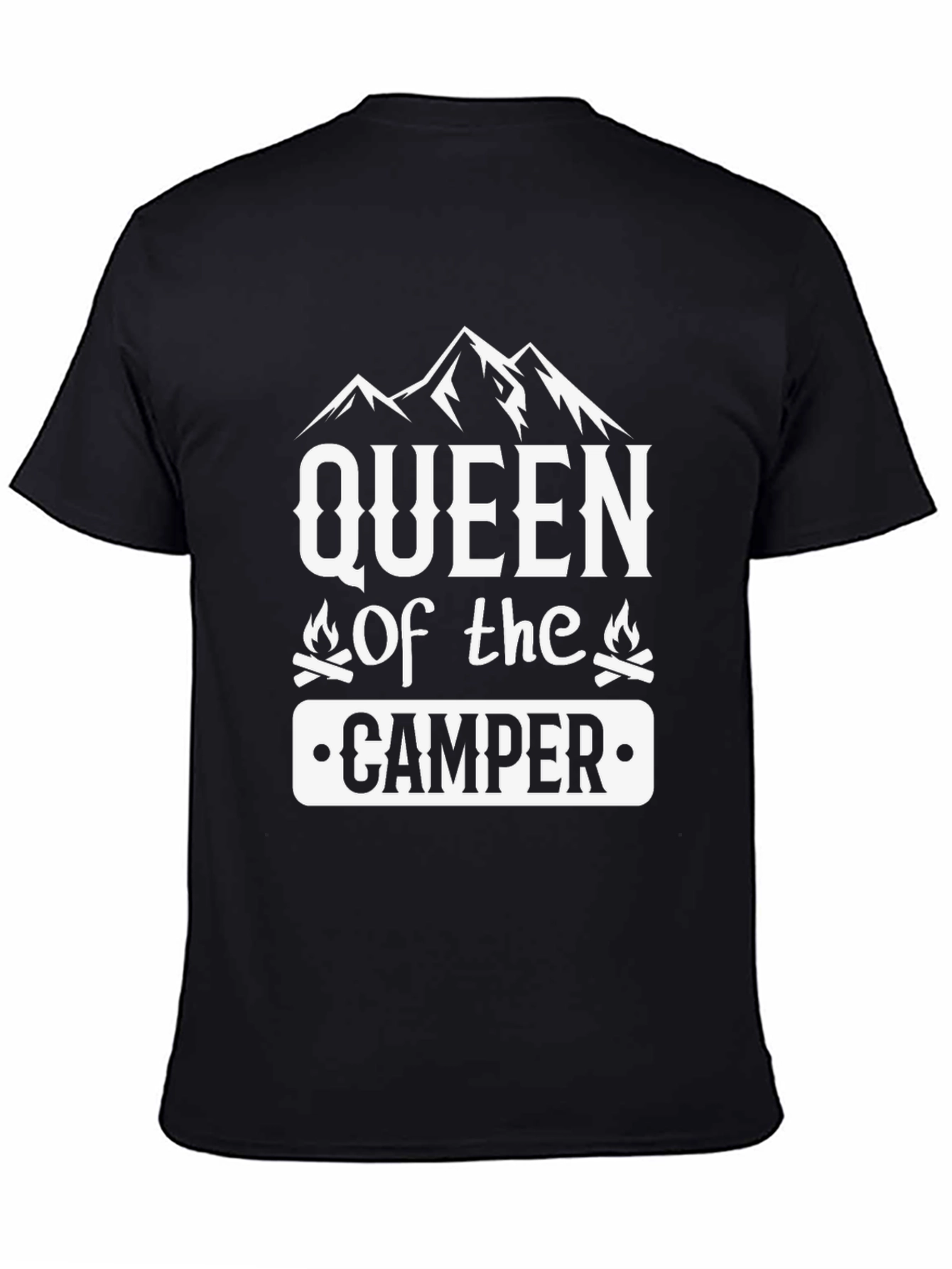 Queen of the Camper Black T-Shirt
