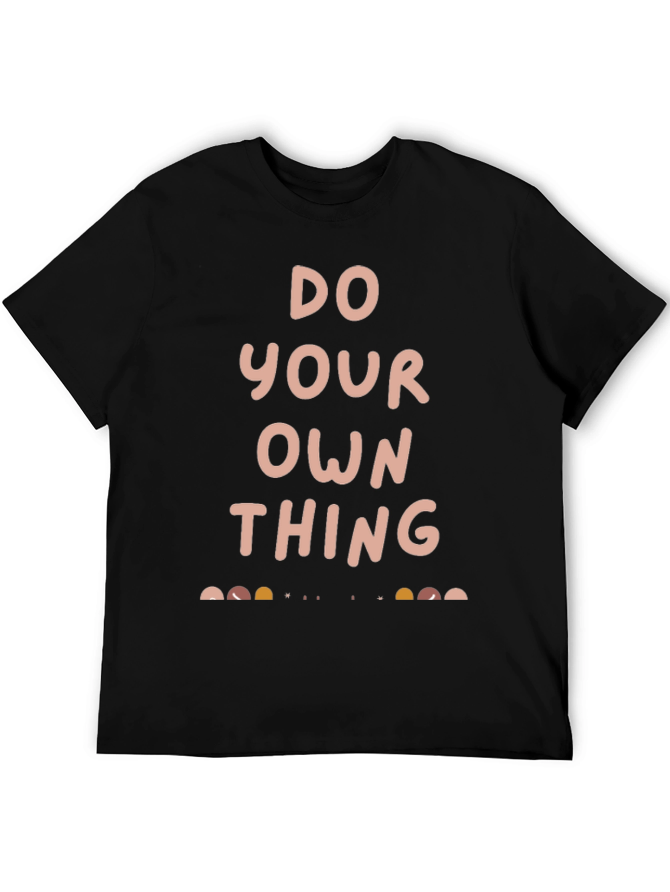 Do Your Own Thing Black Graphic Tee
