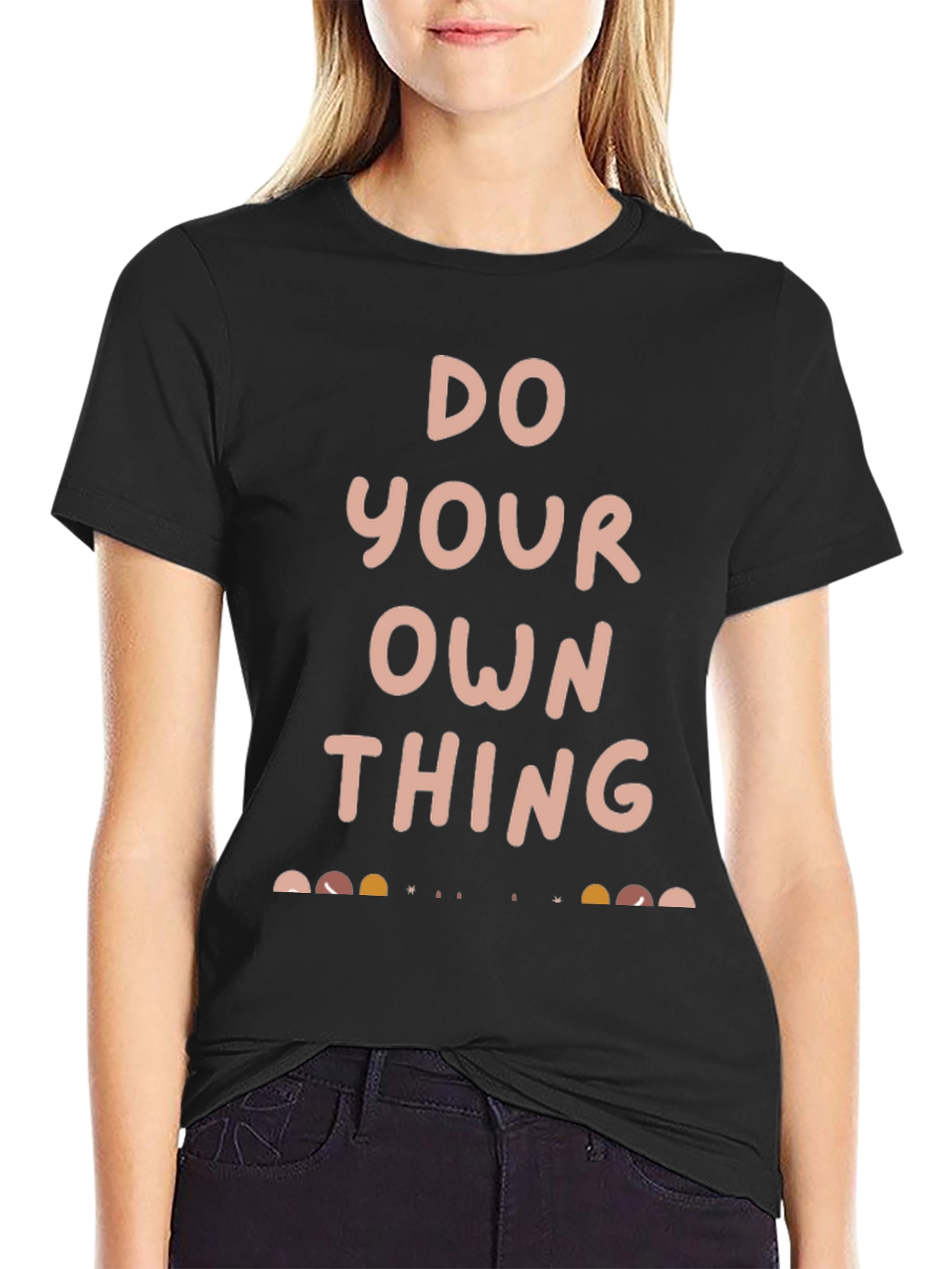 Do Your Own Thing Black Graphic Tee