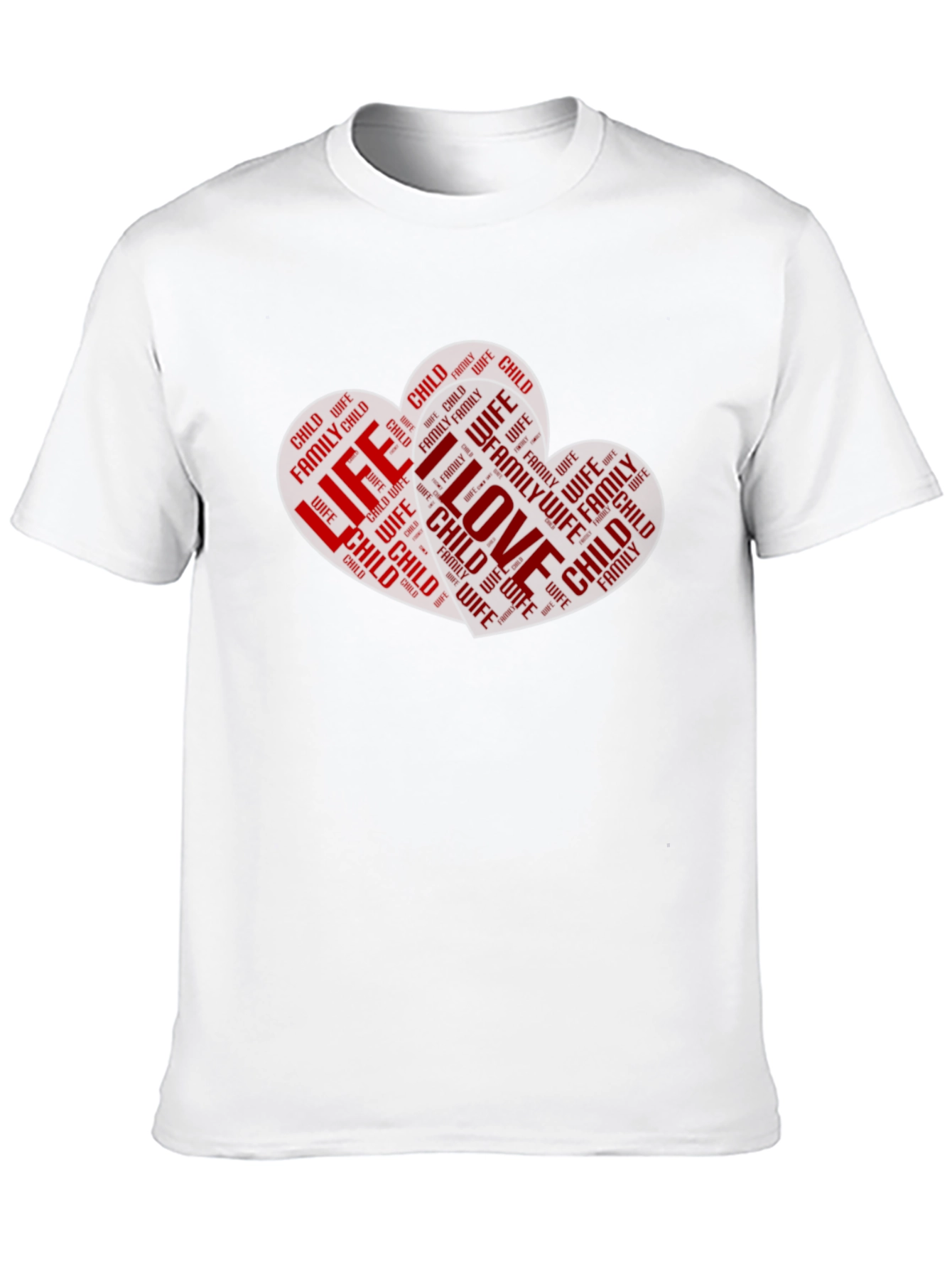 Family Love Heart Graphic T-Shirt