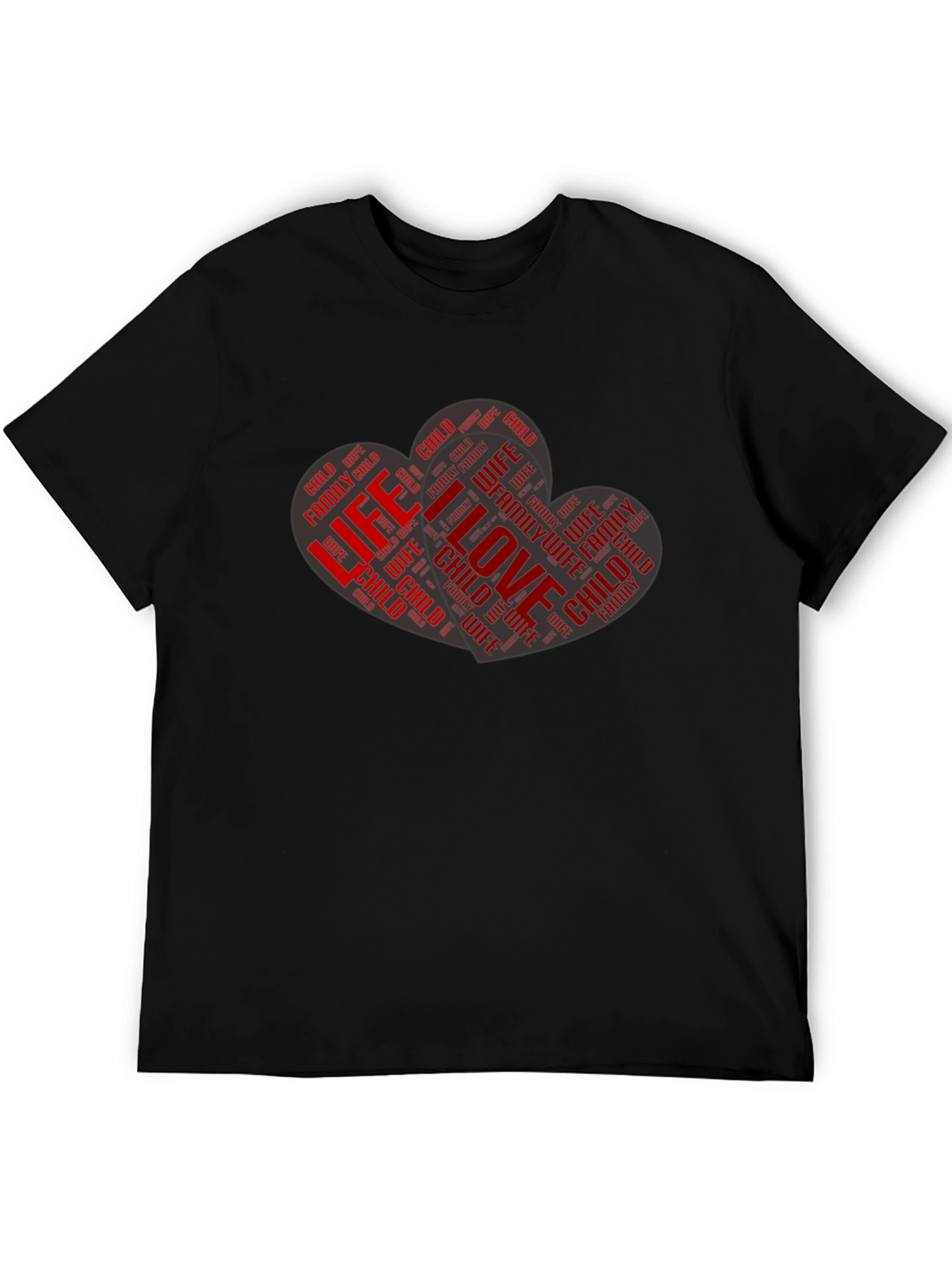 Family Love Heart Graphic T-Shirt
