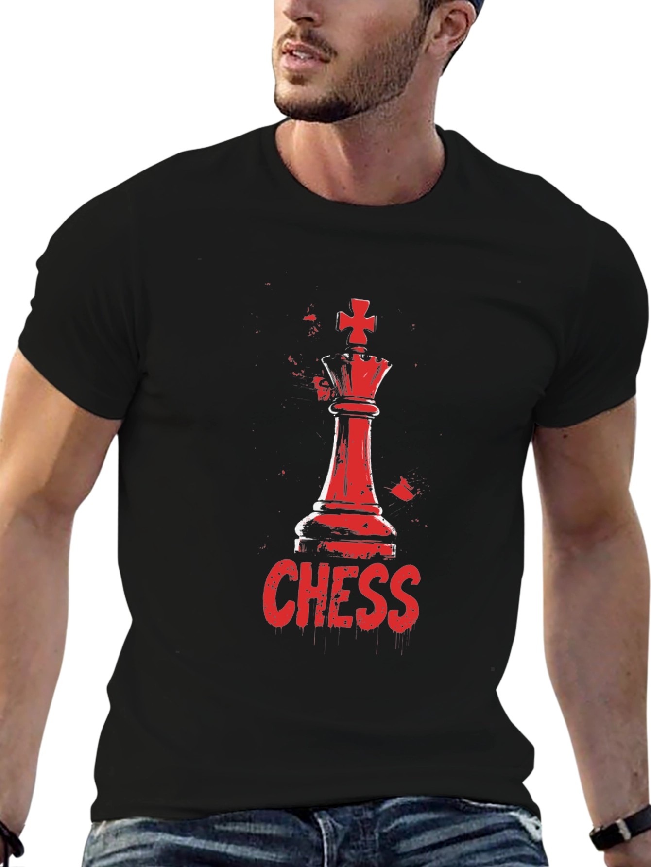Chess King Graphic Tee - Black T-Shirt
