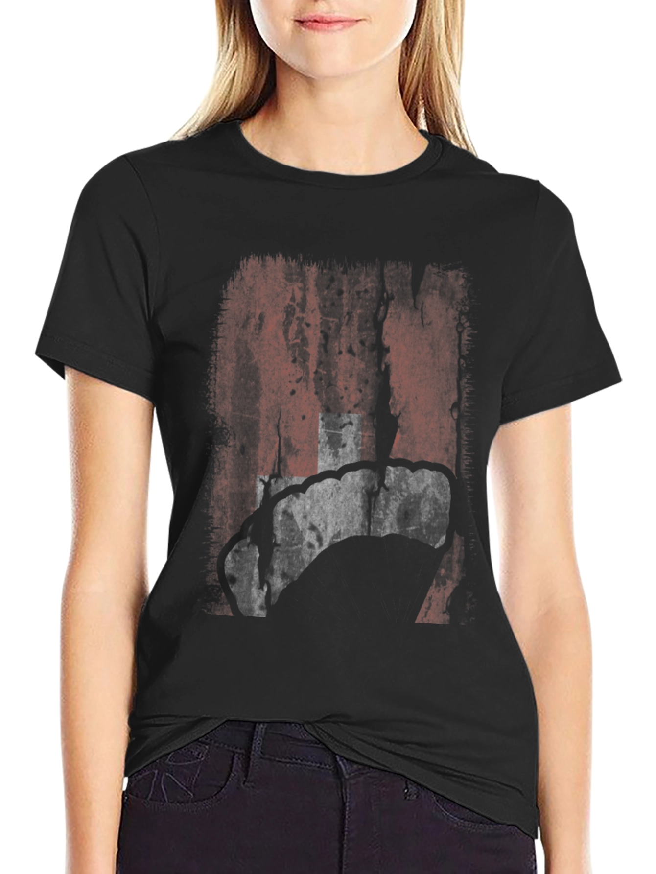 Distressed Texas Map Graphic T-Shirt