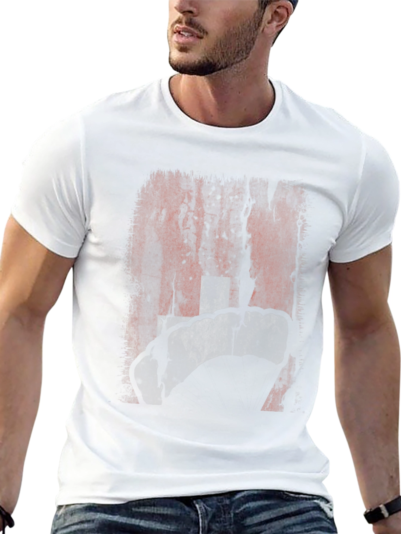 Distressed Texas Map Graphic T-Shirt