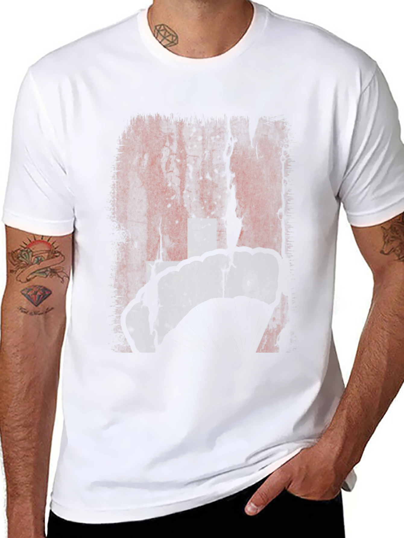 Distressed Texas Map Graphic T-Shirt