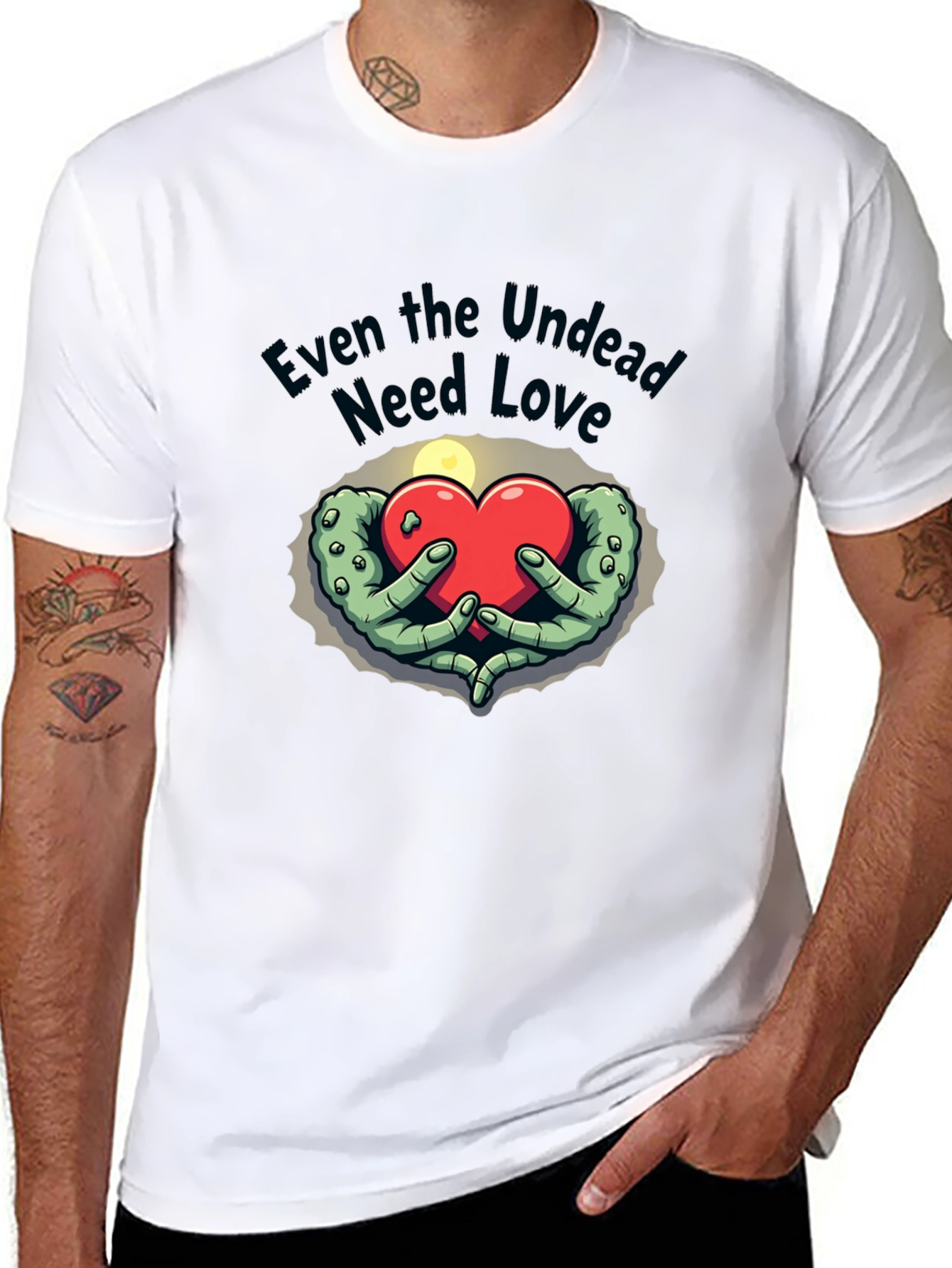 Undead Love Graphic Tee - Zombie Heart T-Shirt