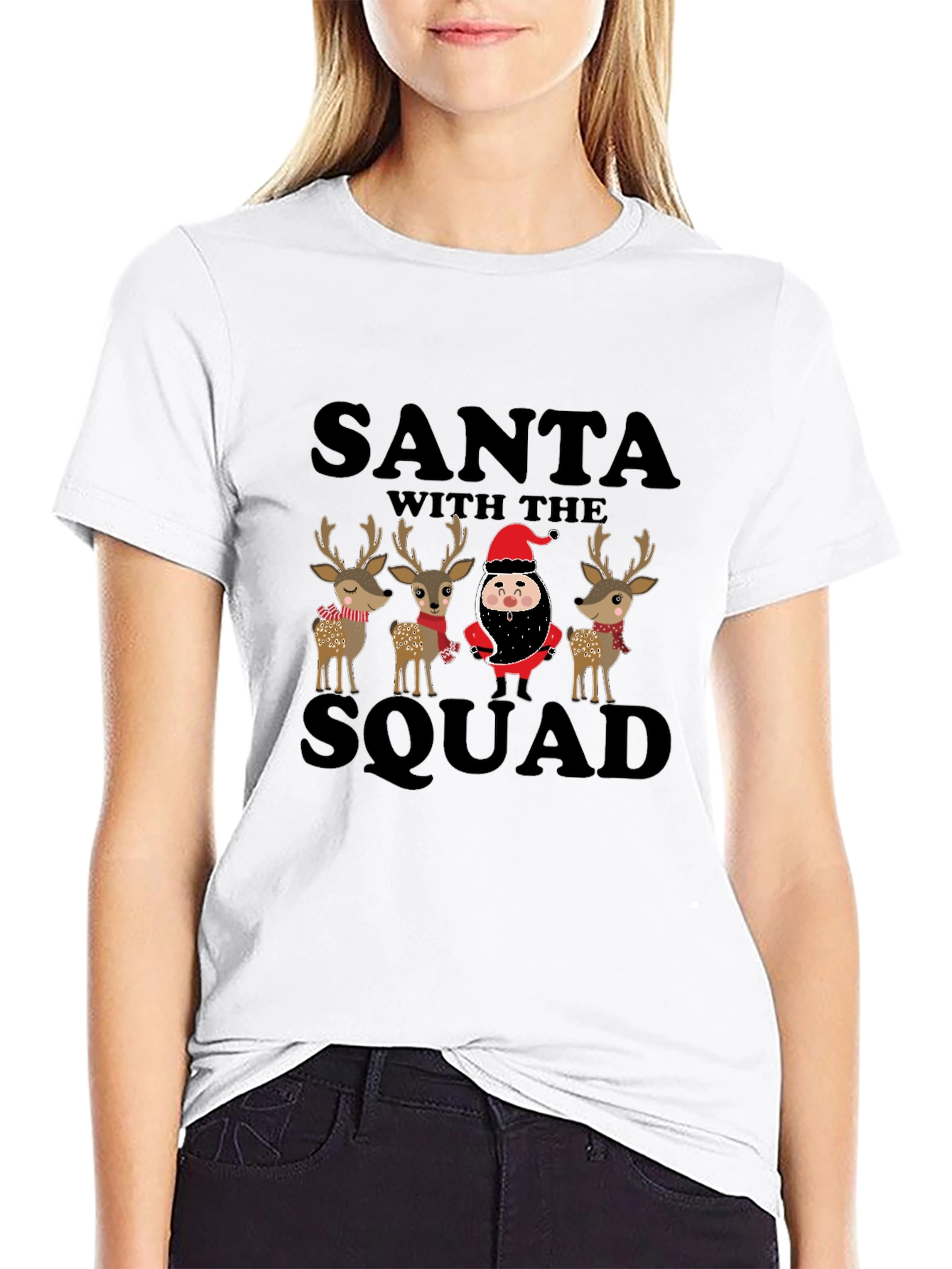 Santa with the Squad Christmas T-Shirt
