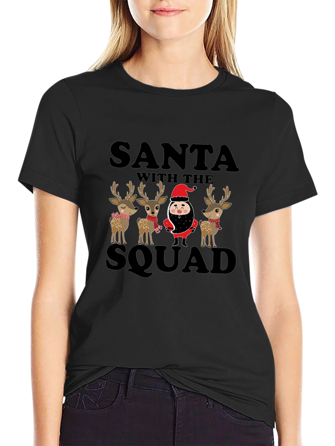 Santa with the Squad Christmas T-Shirt