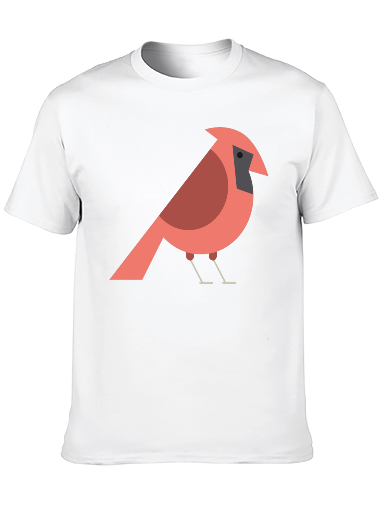 Cardinal Bird Graphic T-Shirt - Casual Cotton Tee