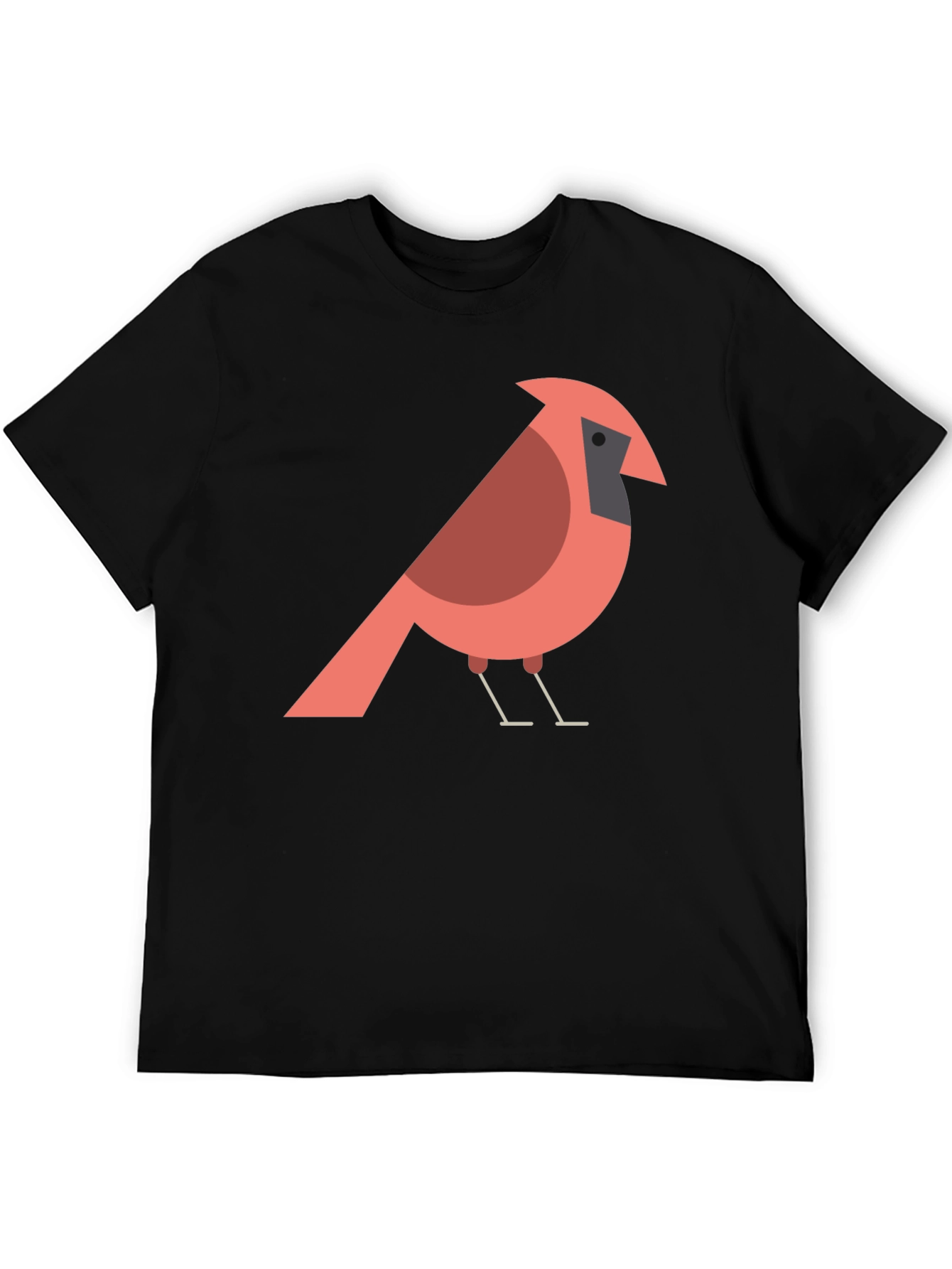 Cardinal Bird Graphic T-Shirt - Casual Cotton Tee