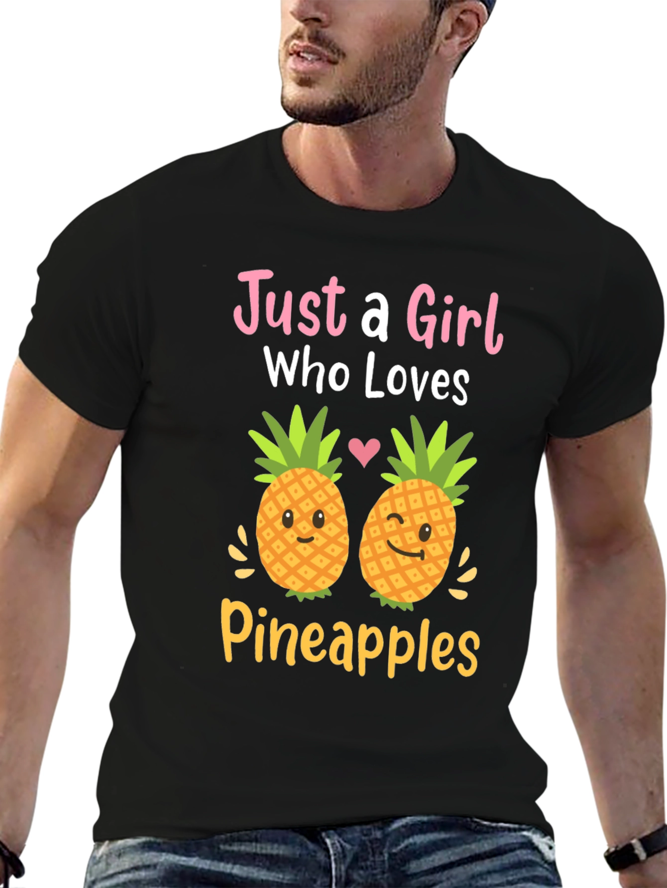 Just a Girl Who Loves Pineapples Graphic Tee