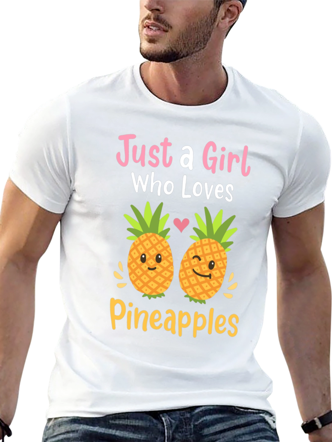 Just a Girl Who Loves Pineapples Graphic Tee