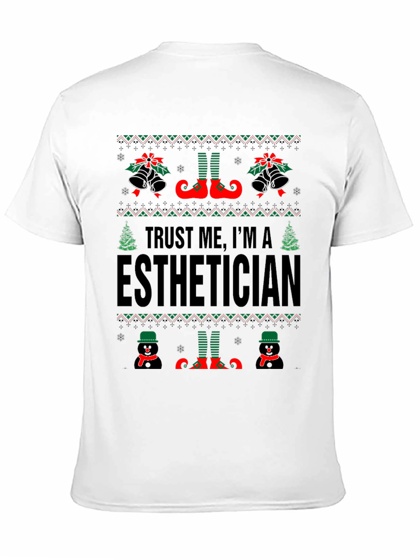 Esthetician Ugly Christmas Sweater T-Shirt