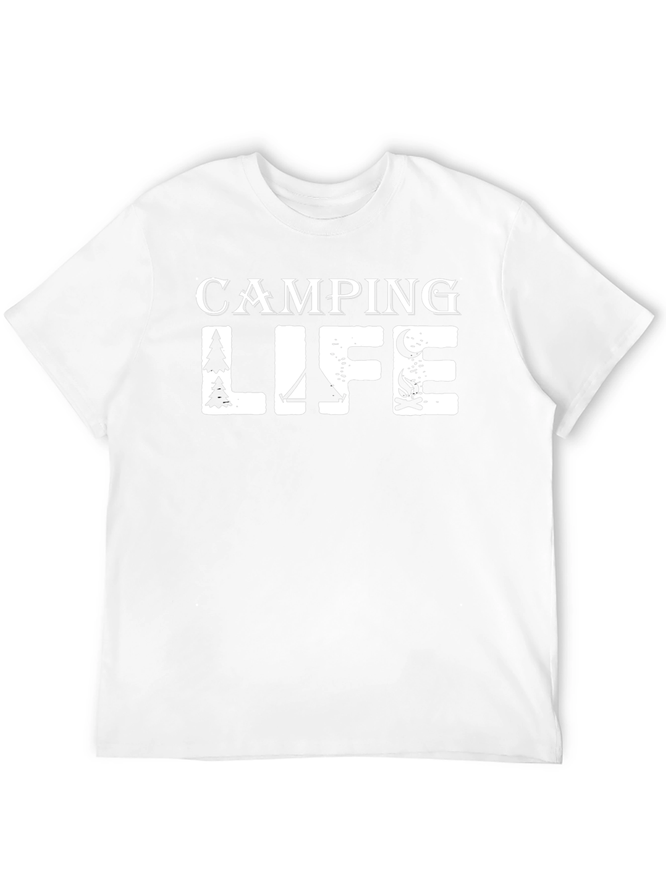 Camping Life Black Graphic T-Shirt
