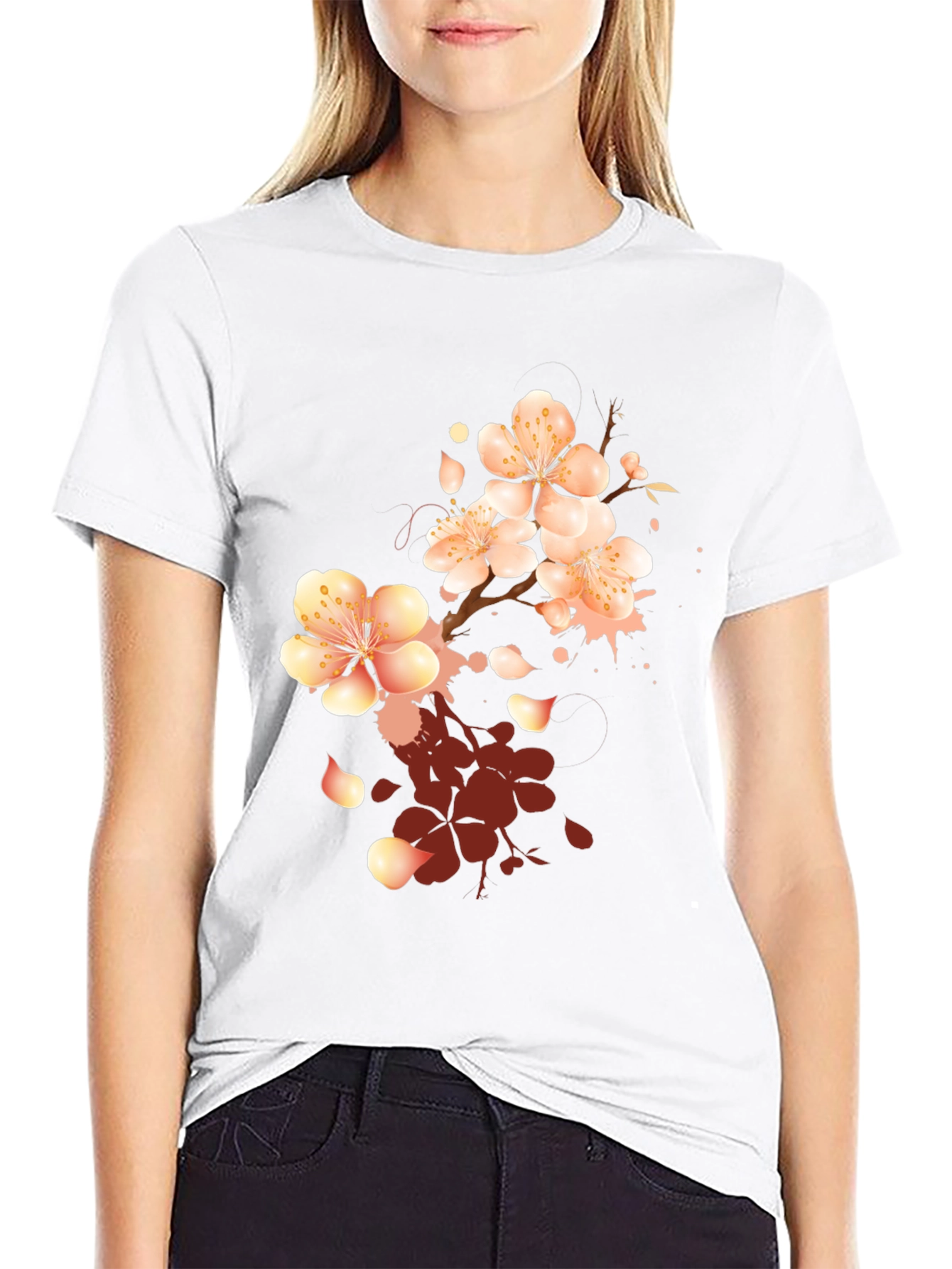 Black Blossom Graphic Tee