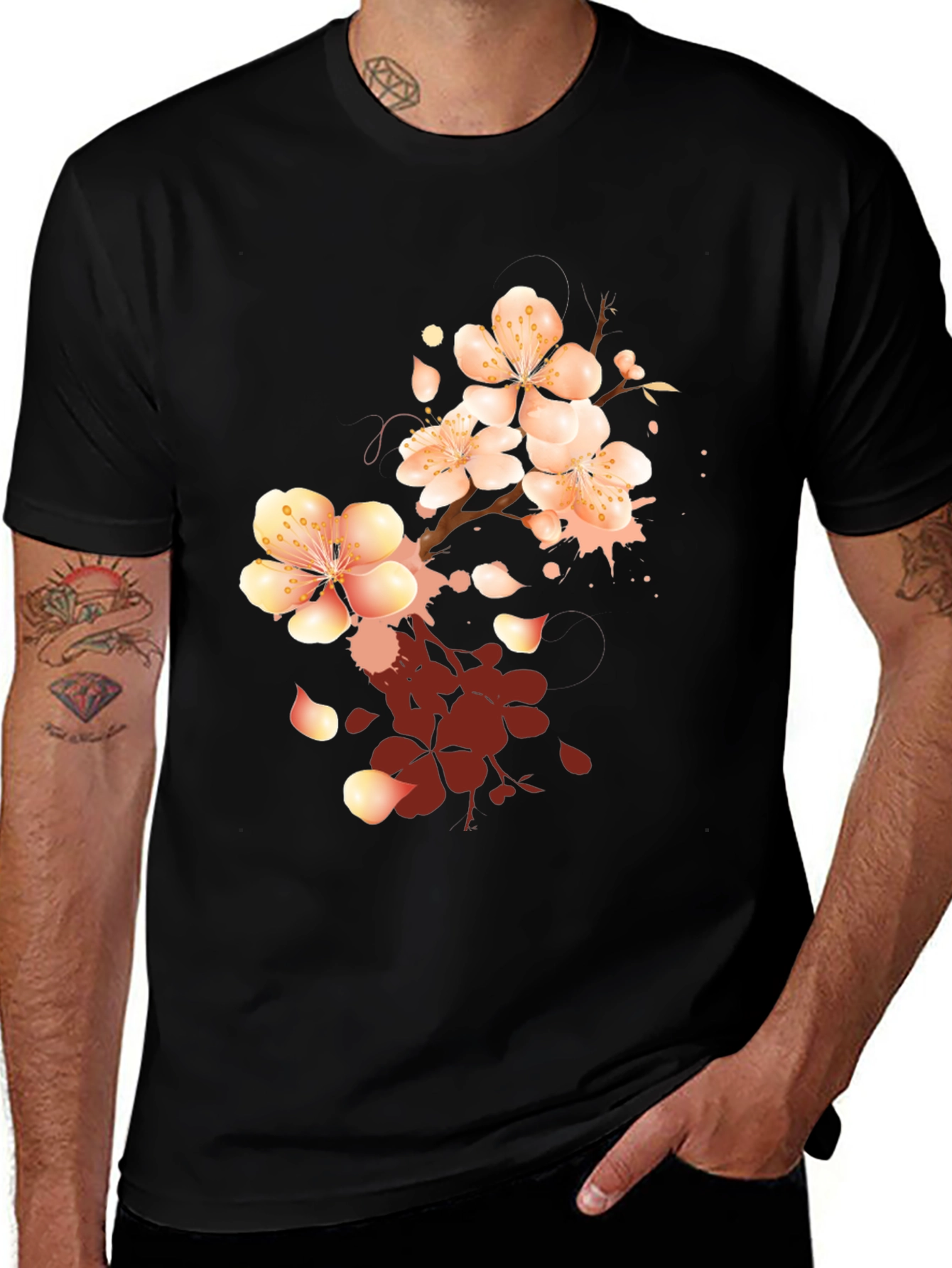 Black Blossom Graphic Tee