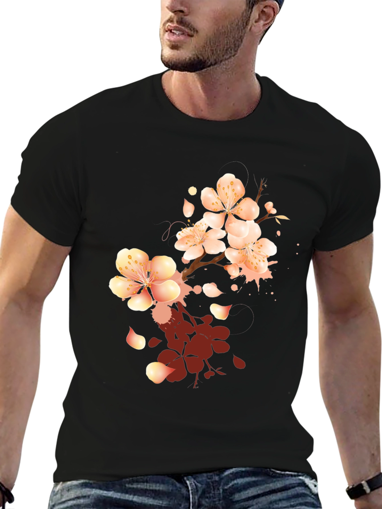Black Blossom Graphic Tee