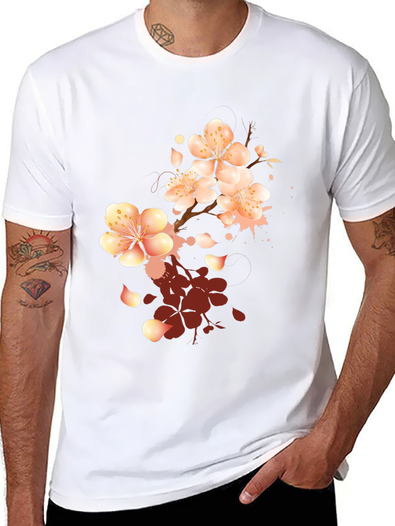 Black Blossom Graphic Tee