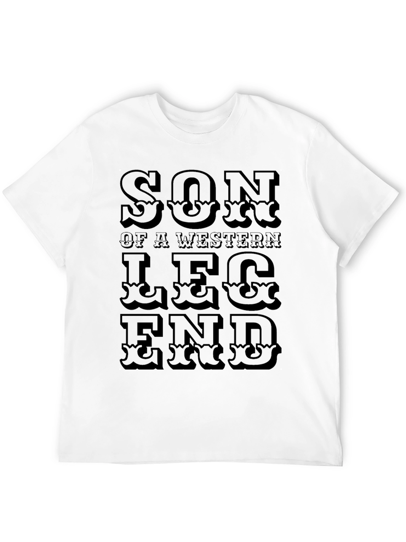 Son of a Western Legend Black T-Shirt