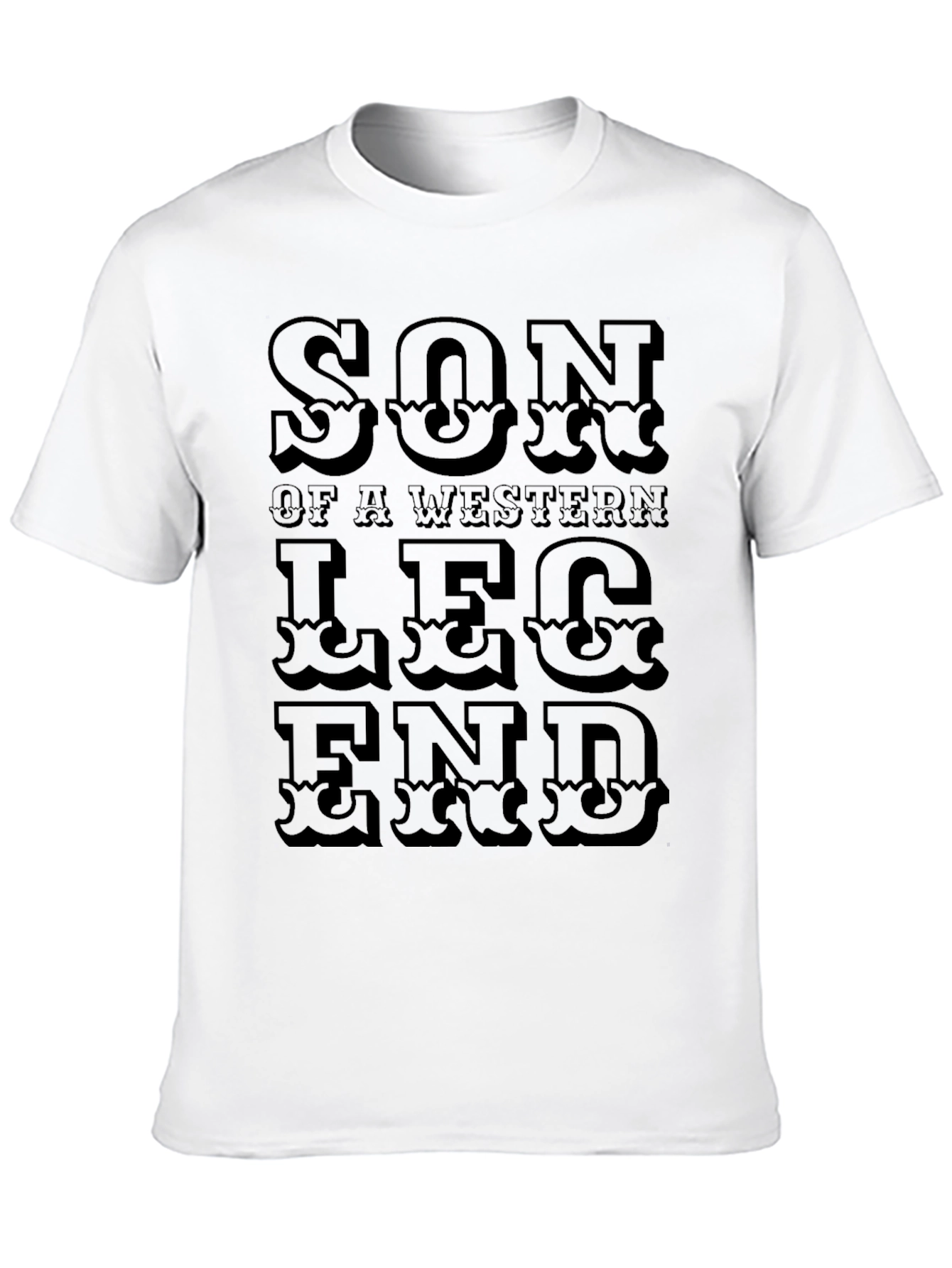 Son of a Western Legend Black T-Shirt
