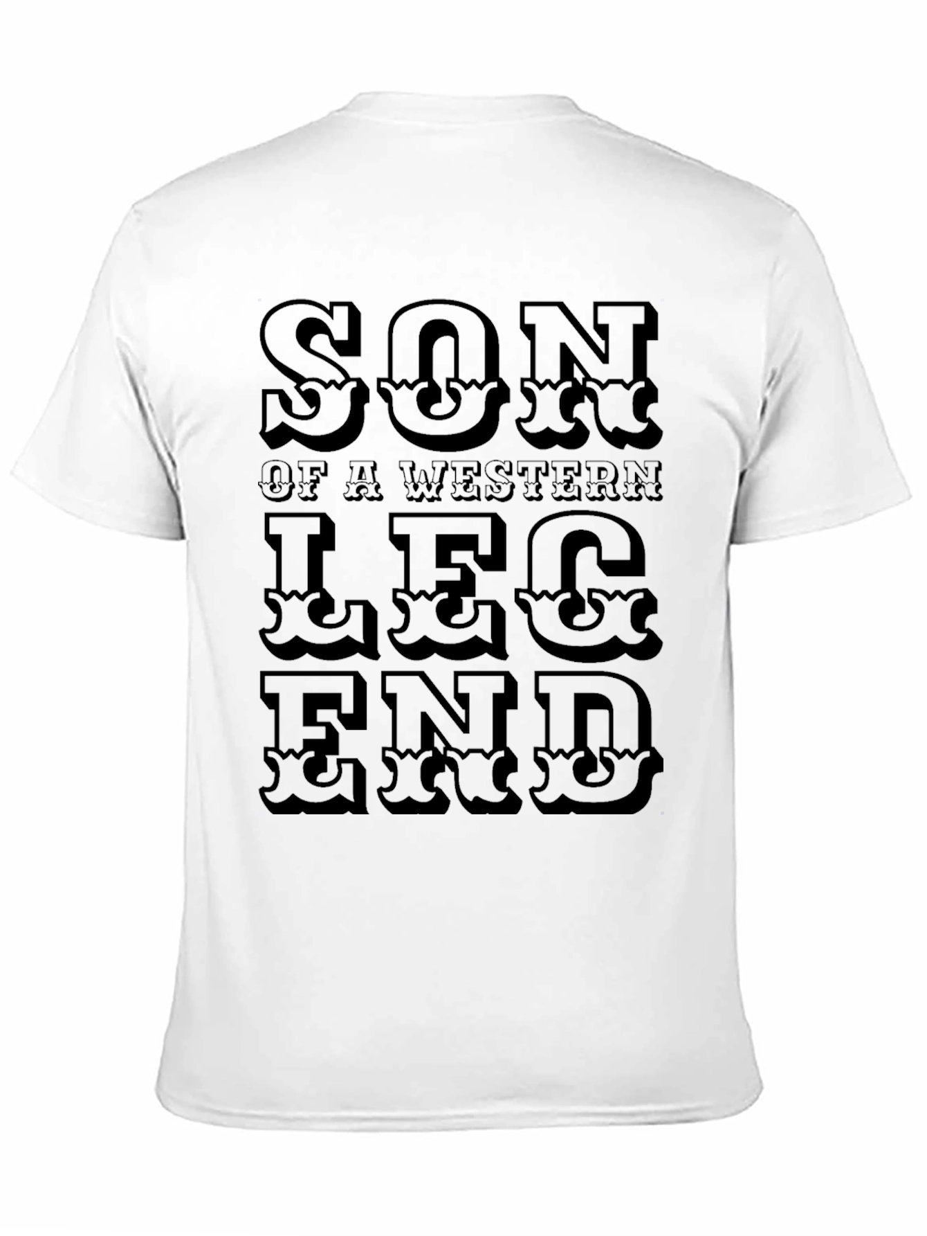 Son of a Western Legend Black T-Shirt