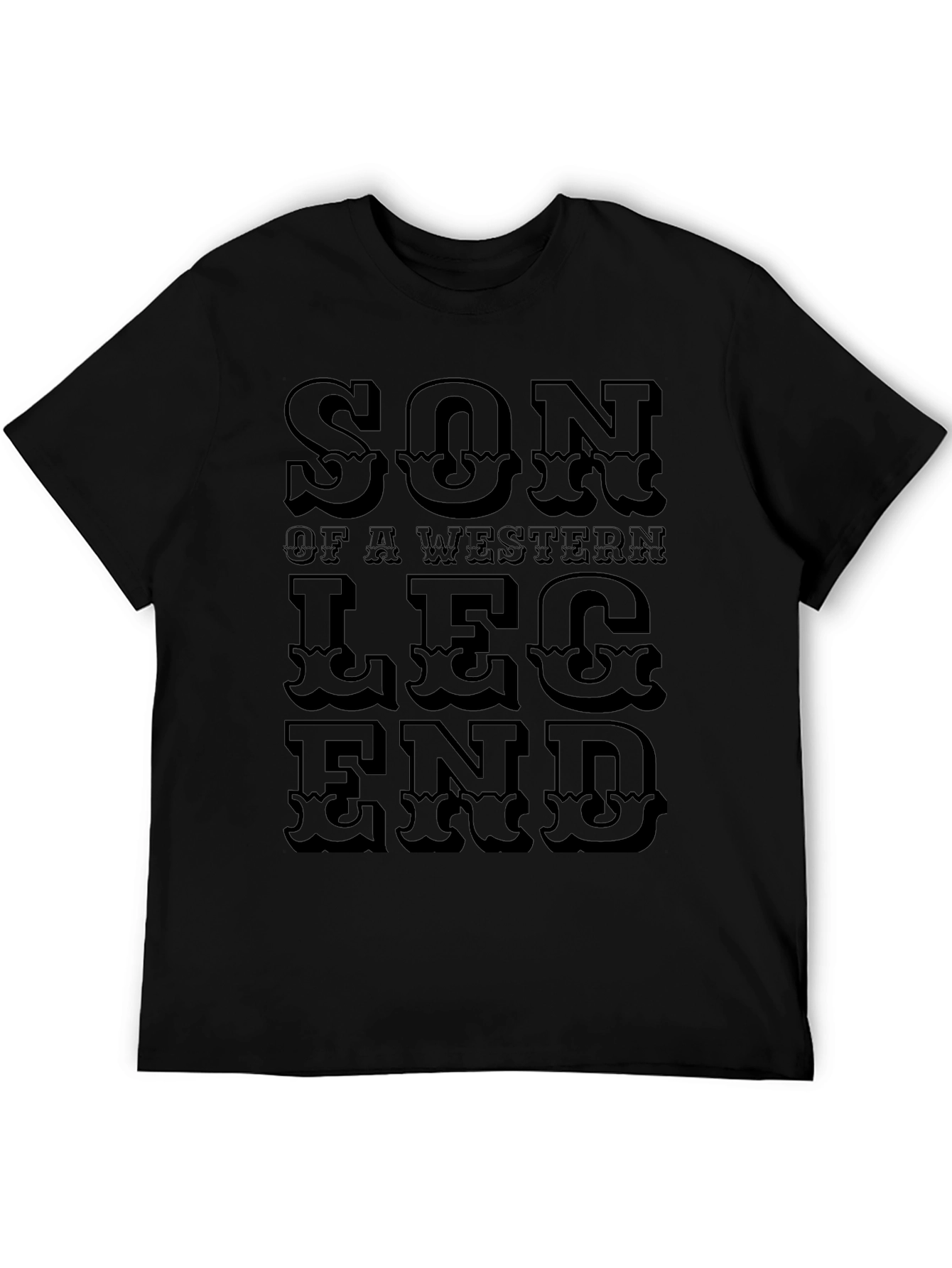 Son of a Western Legend Black T-Shirt