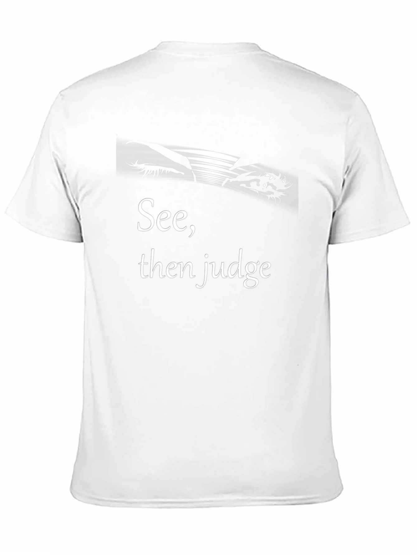See Then Judge Black Graphic Tee