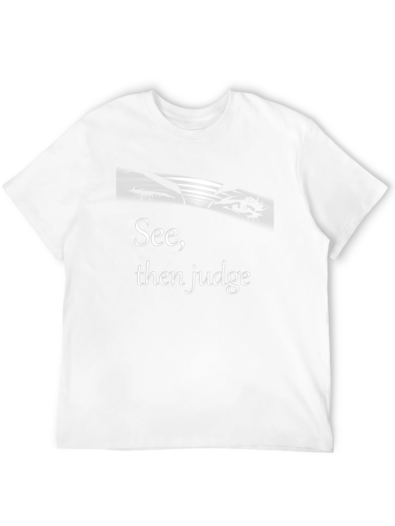 See Then Judge Black Graphic Tee