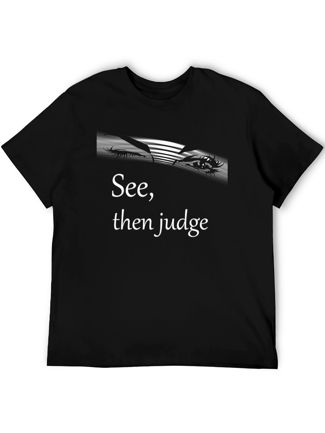 See Then Judge Black Graphic Tee