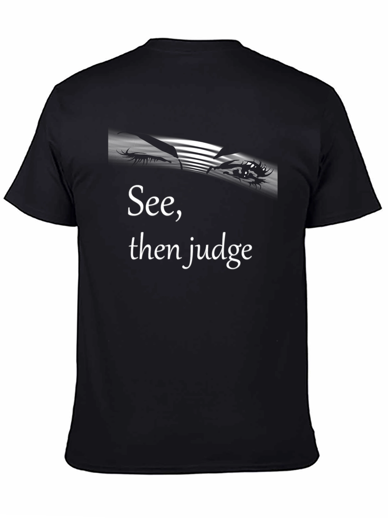 See Then Judge Black Graphic Tee