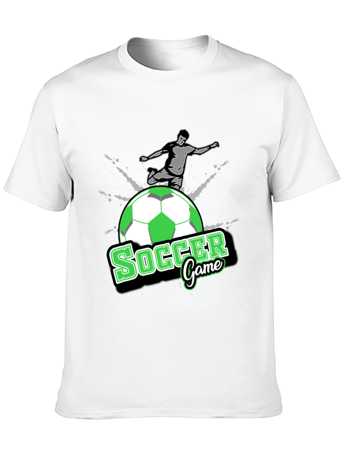 Soccer Game T-Shirt - Black Graphic Tee