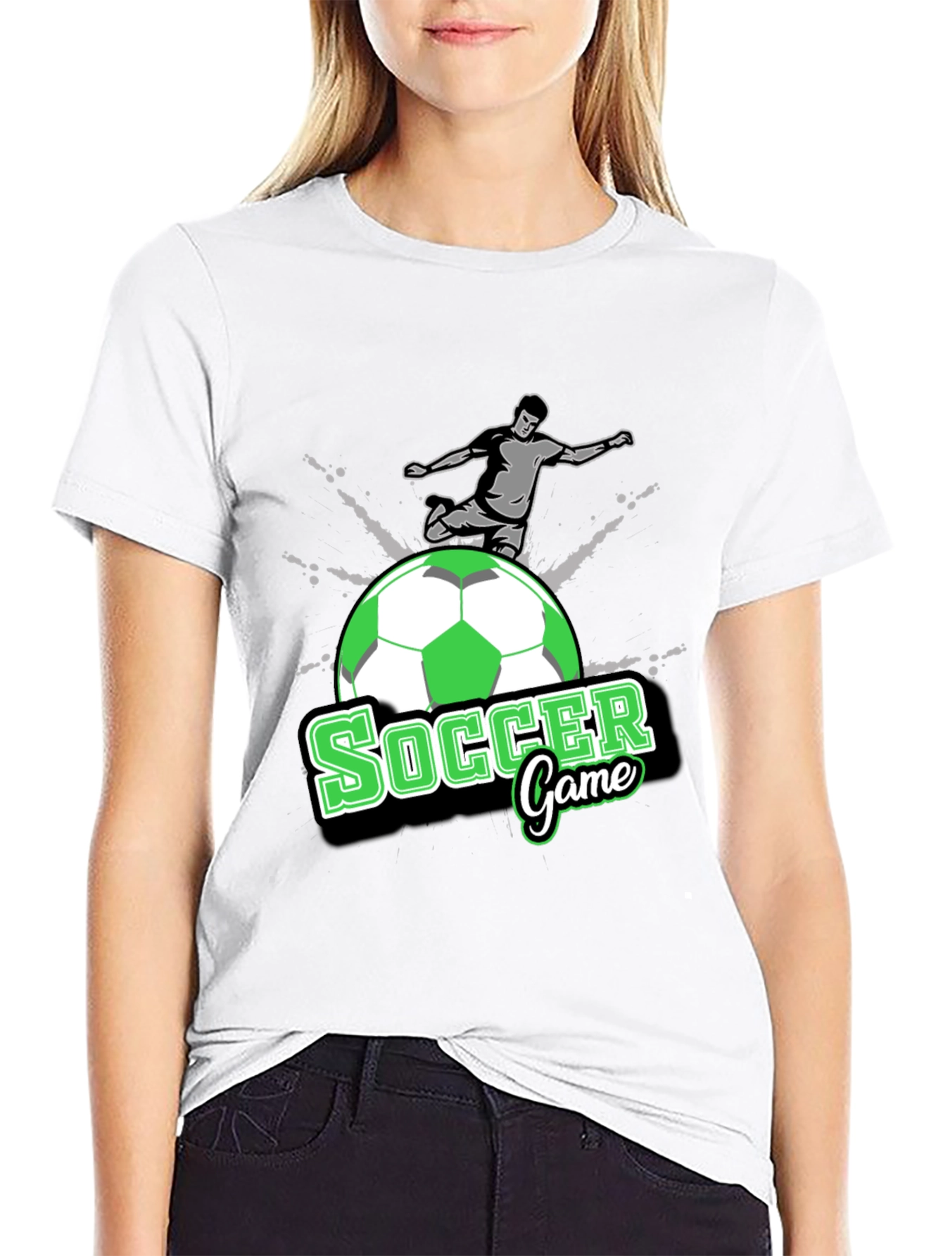 Soccer Game T-Shirt - Black Graphic Tee