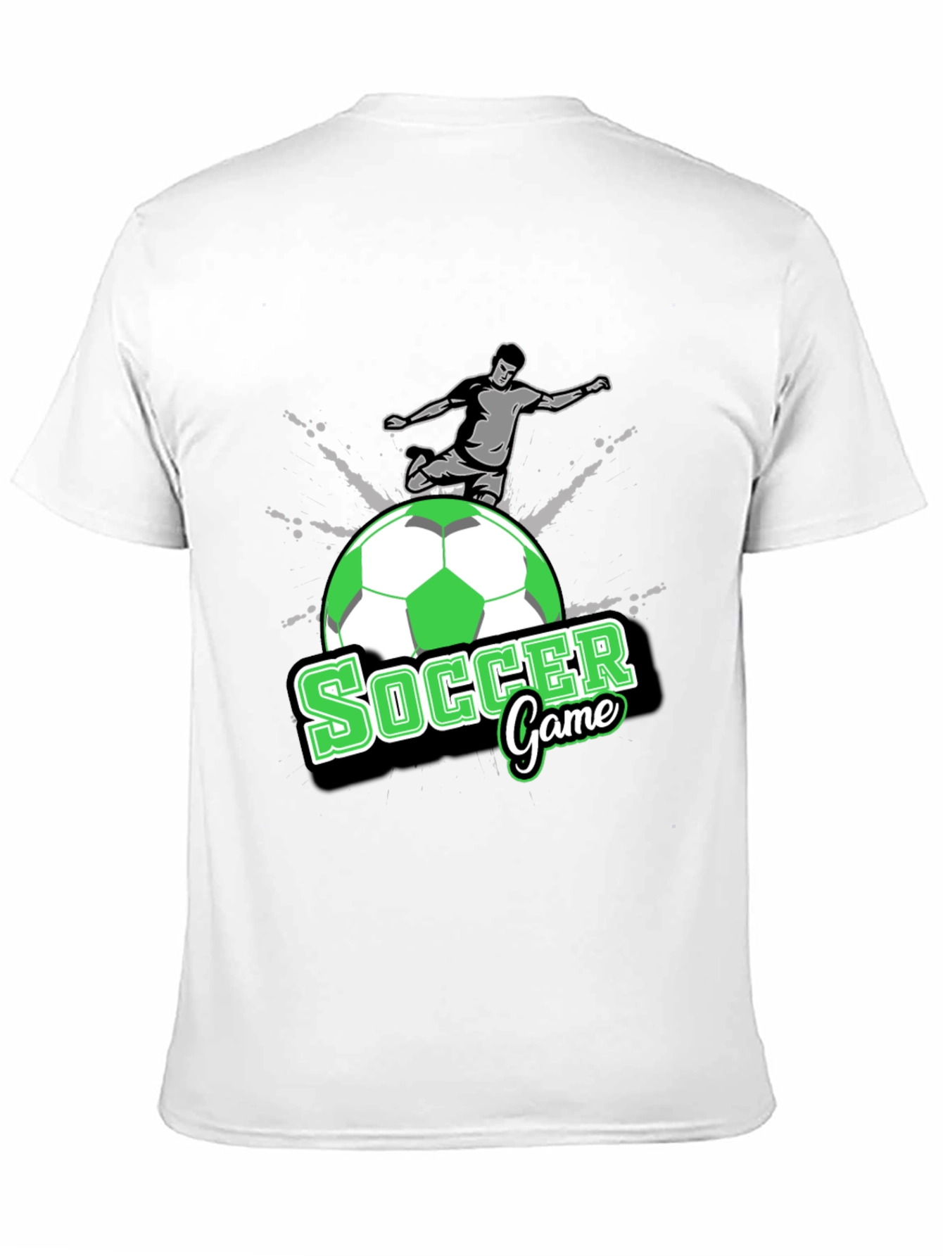 Soccer Game T-Shirt - Black Graphic Tee
