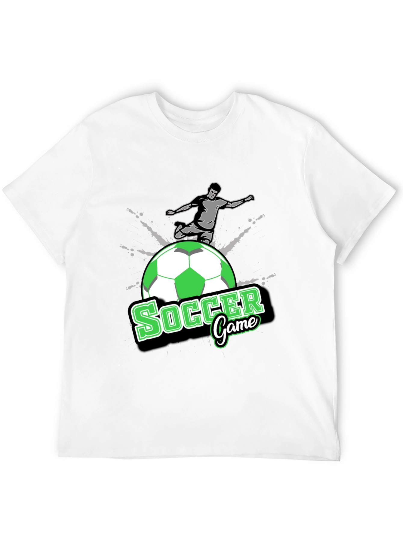 Soccer Game T-Shirt - Black Graphic Tee