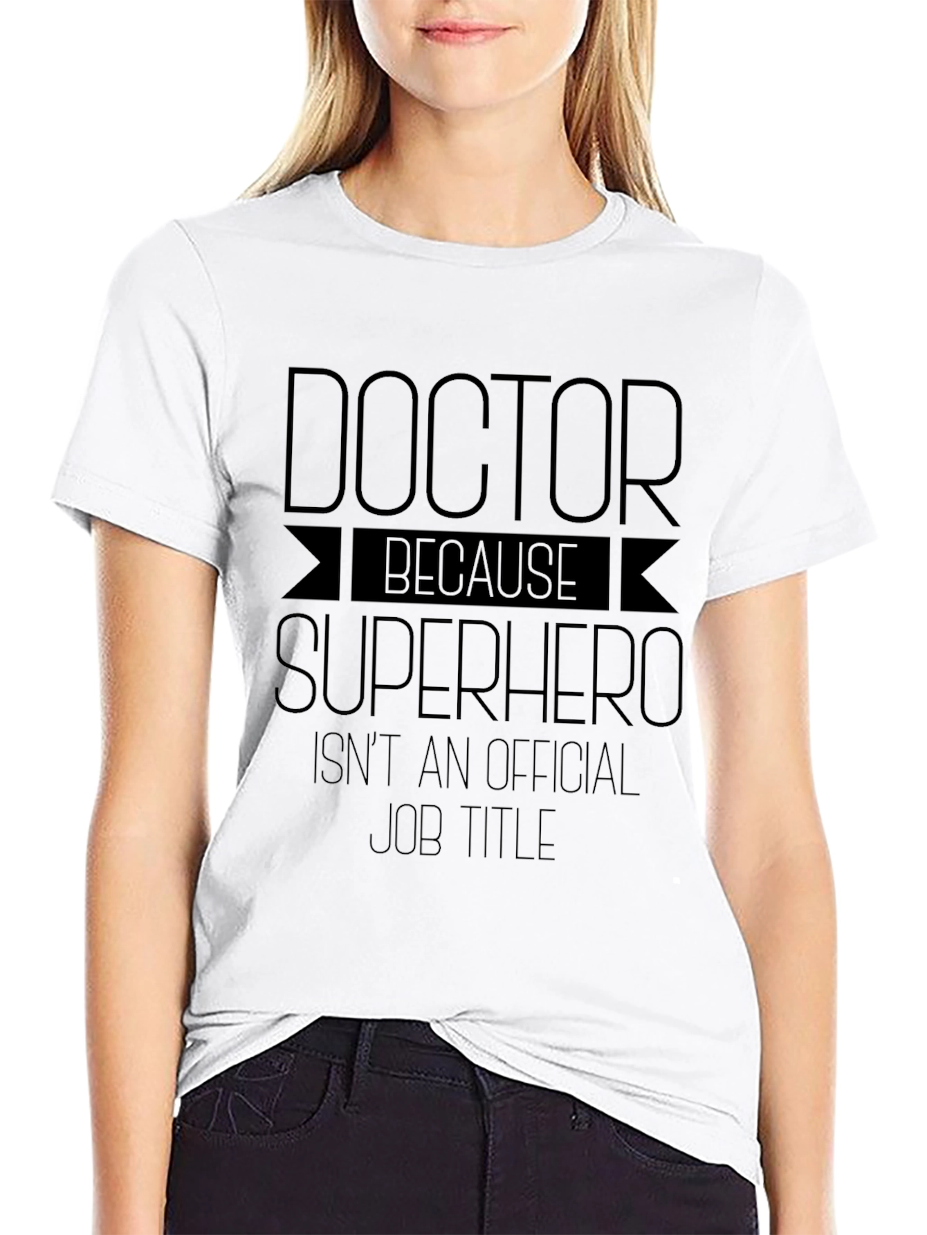 Doctor Superhero Graphic Tee - Black T-Shirt