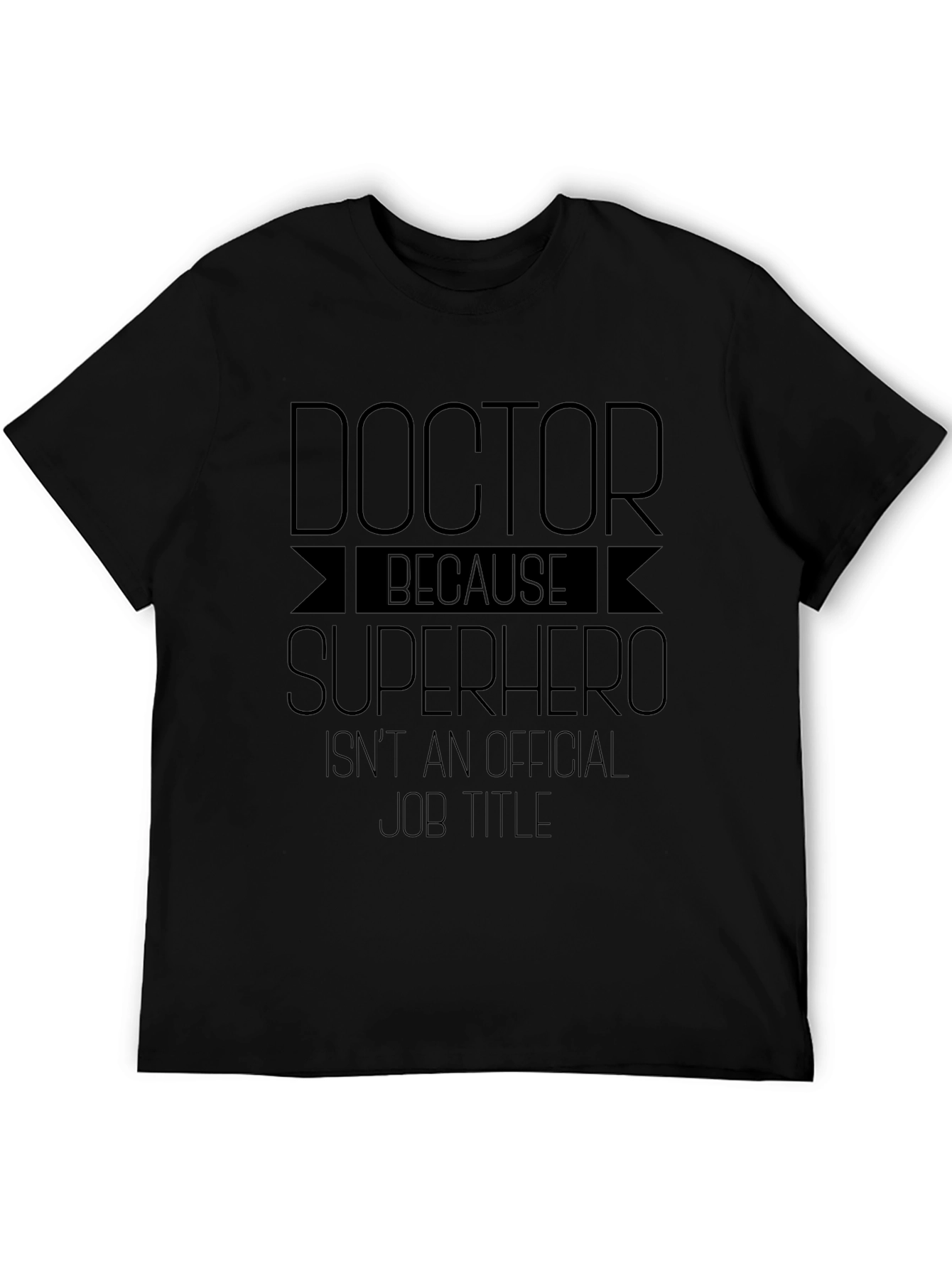 Doctor Superhero Graphic Tee - Black T-Shirt