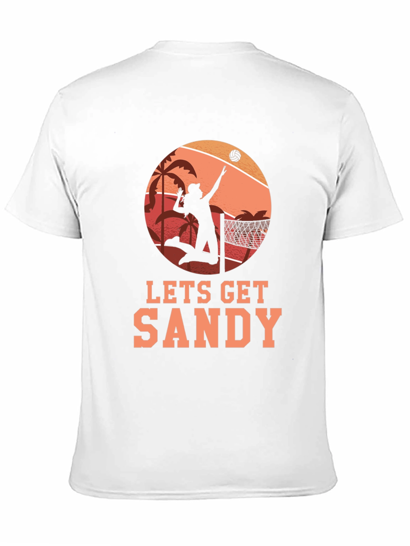 Lets Get Sandy Beach Volleyball T-Shirt