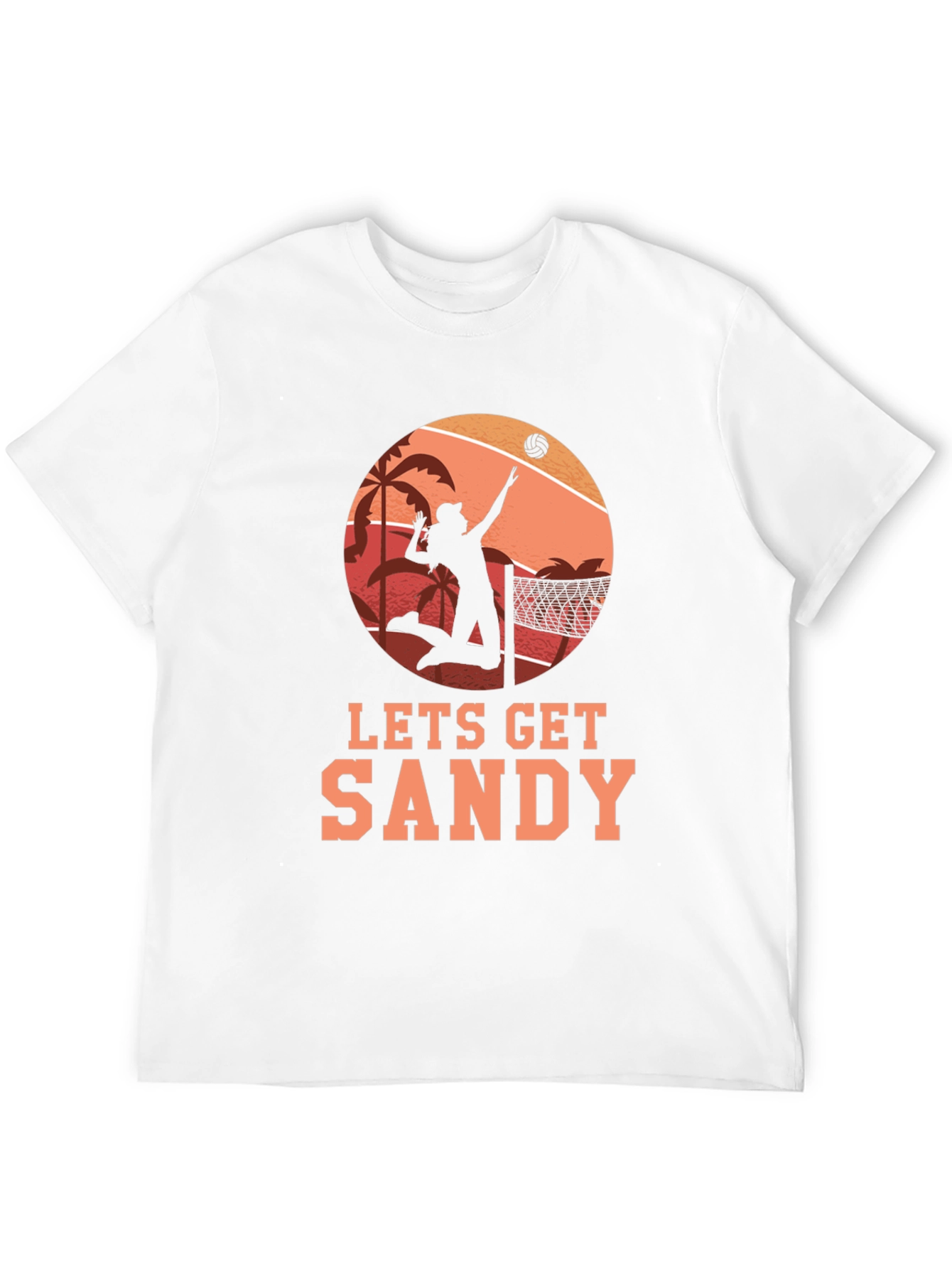 Lets Get Sandy Beach Volleyball T-Shirt