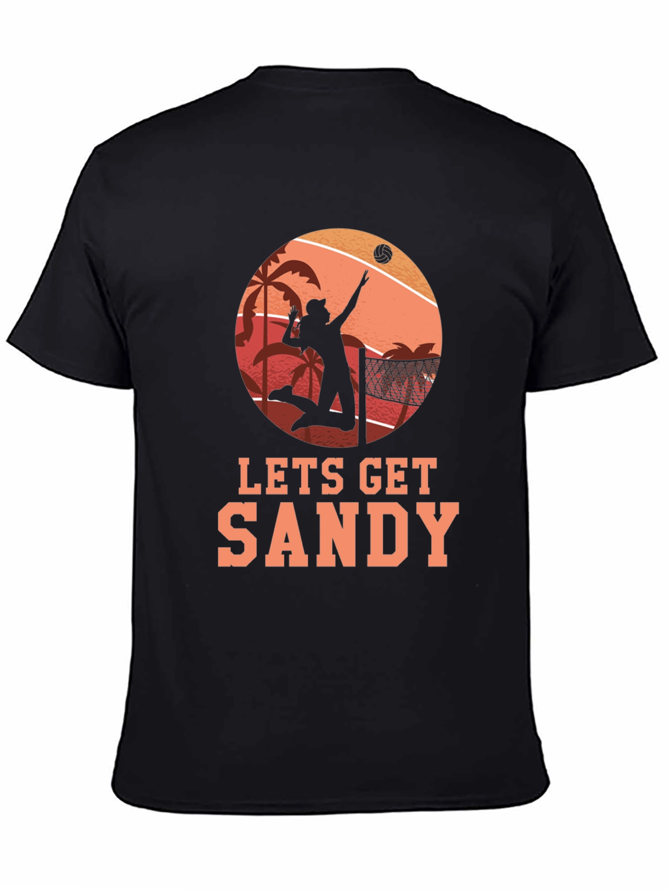 Lets Get Sandy Beach Volleyball T-Shirt