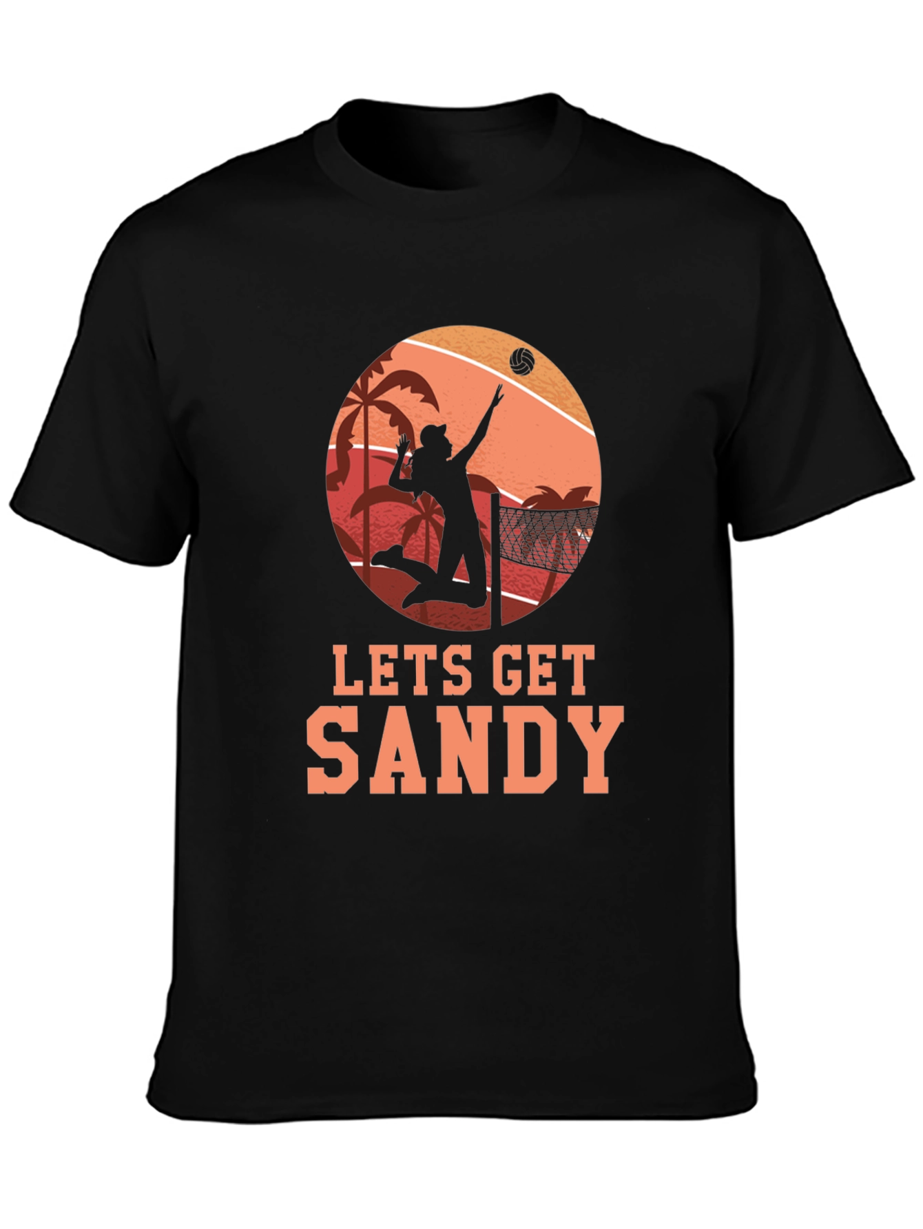 Lets Get Sandy Beach Volleyball T-Shirt