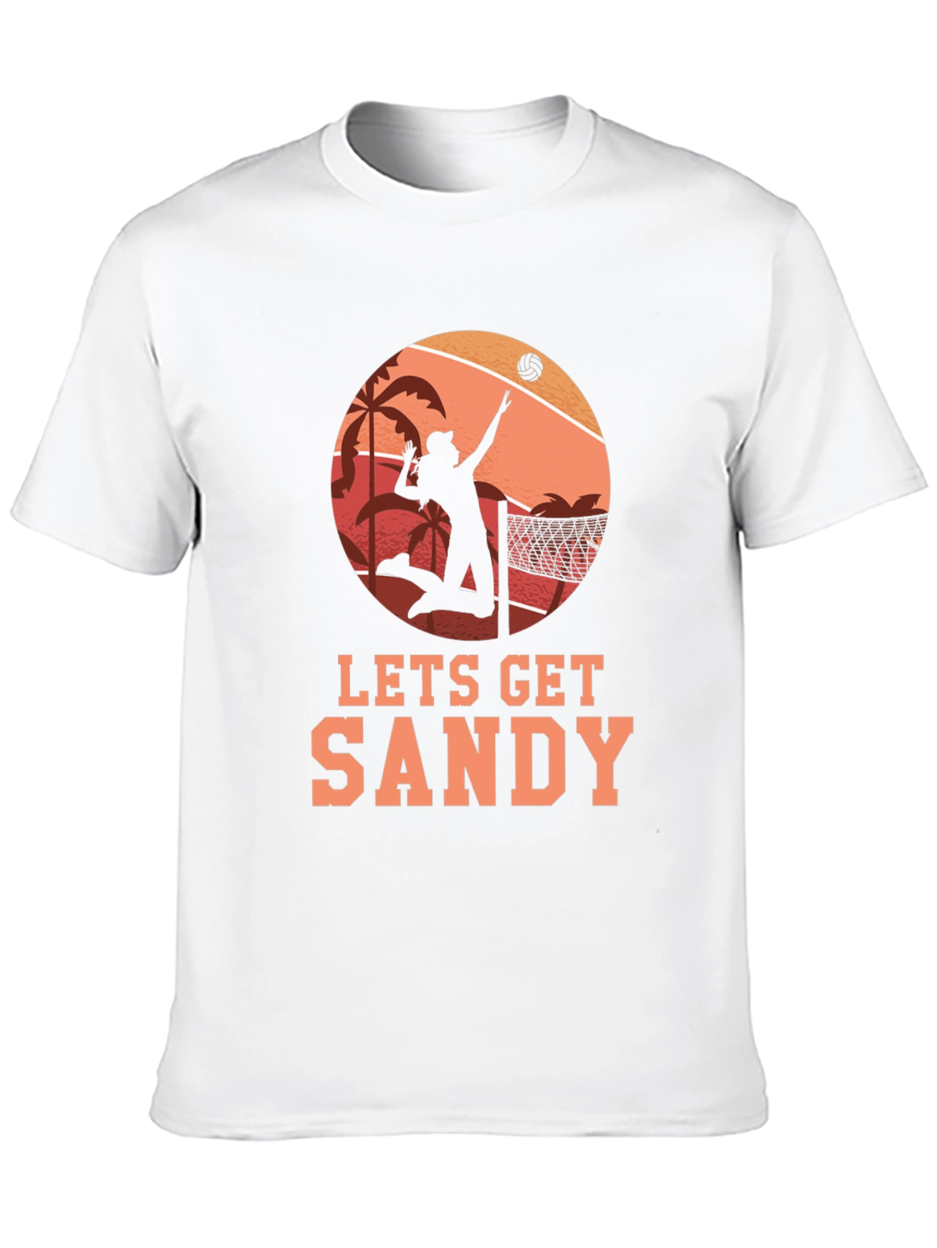 Lets Get Sandy Beach Volleyball T-Shirt