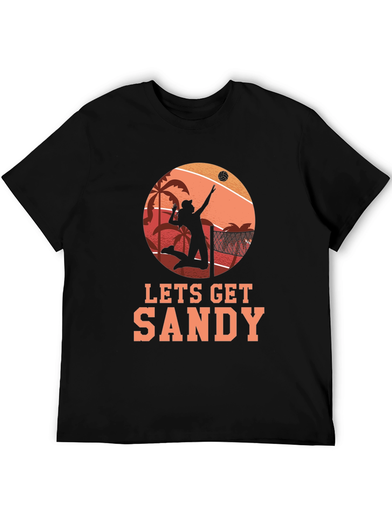 Lets Get Sandy Beach Volleyball T-Shirt