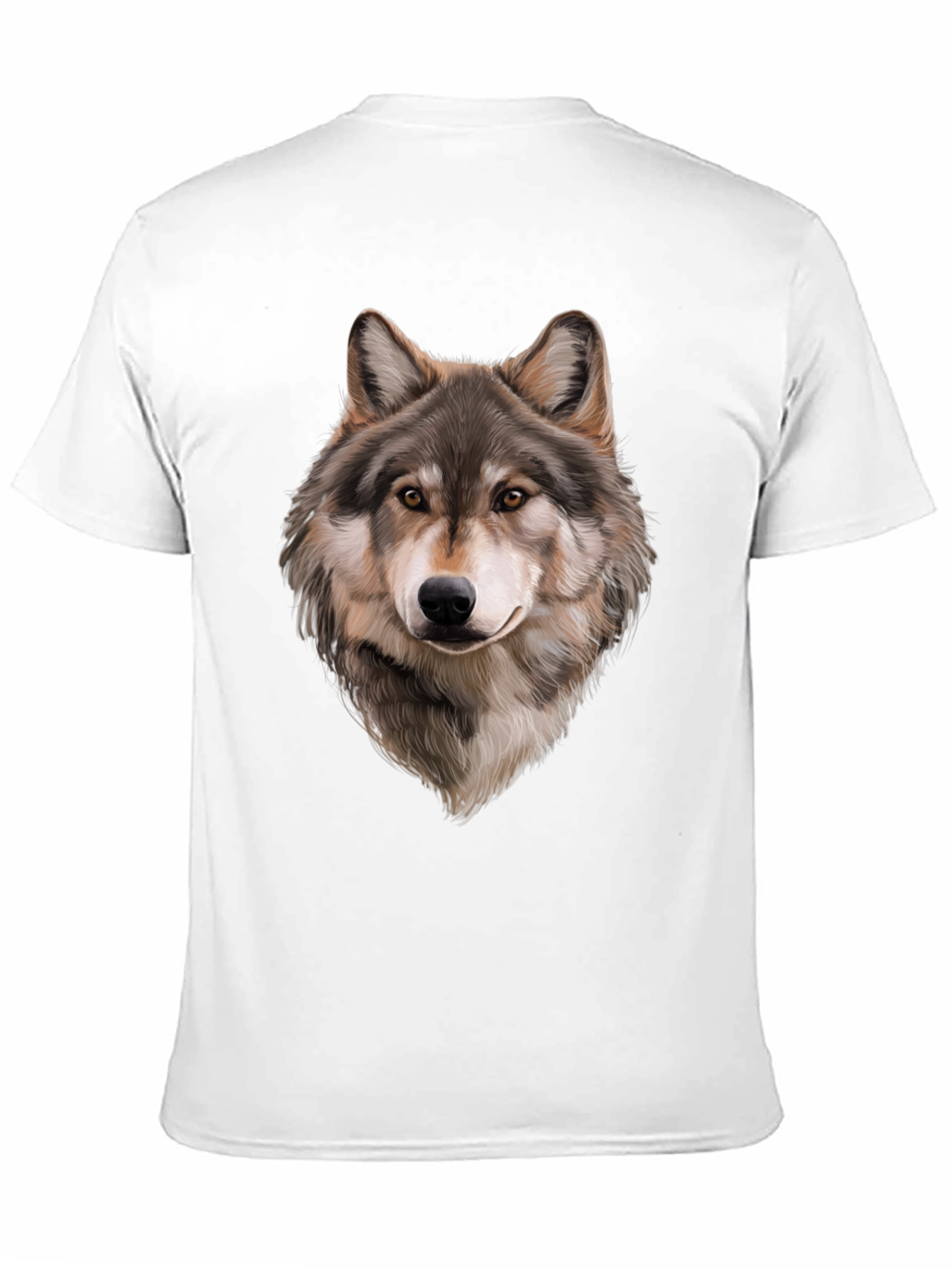 Wolf Graphic T-Shirt - Mens Black Animal Tee