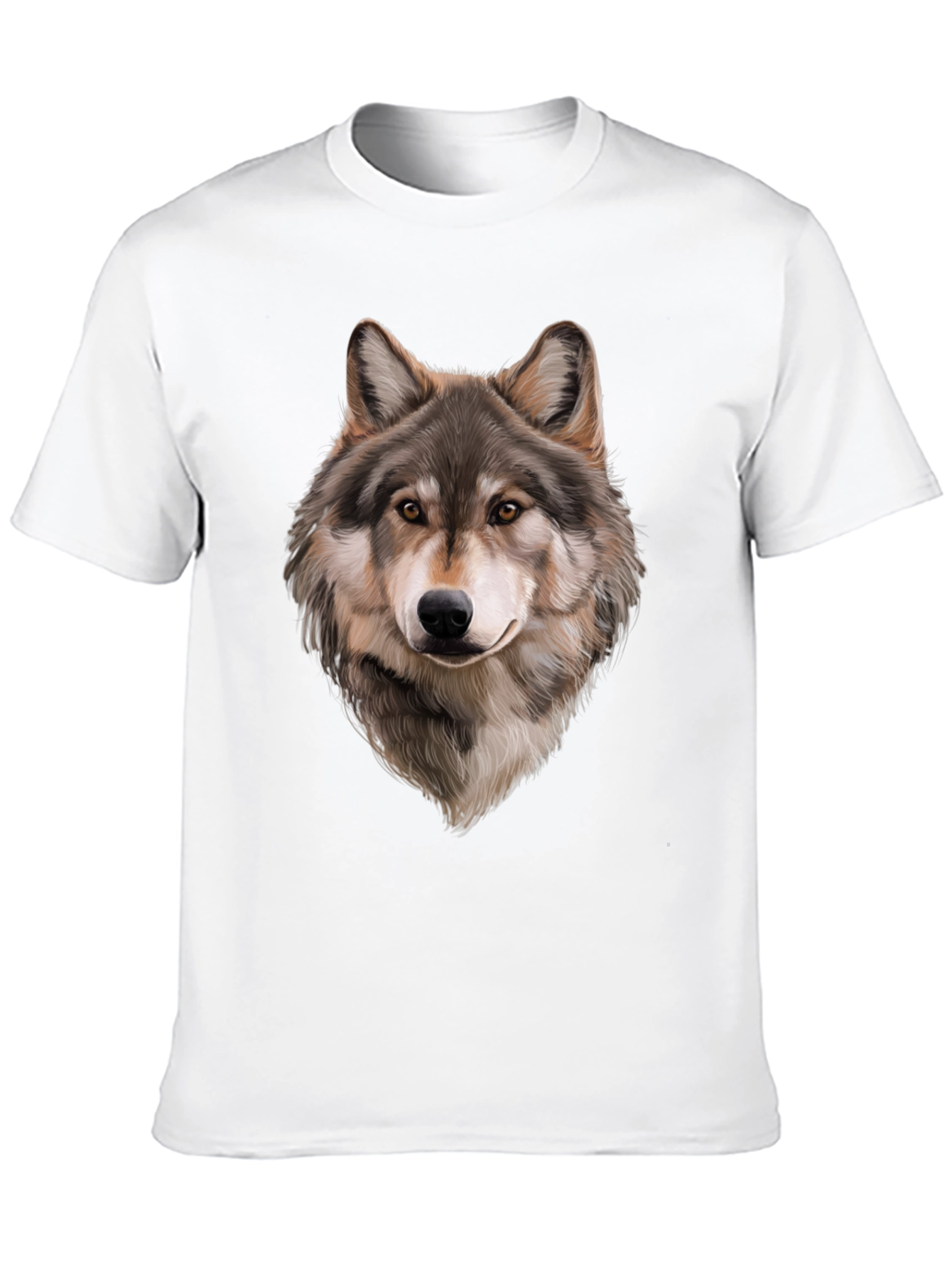 Wolf Graphic T-Shirt - Mens Black Animal Tee